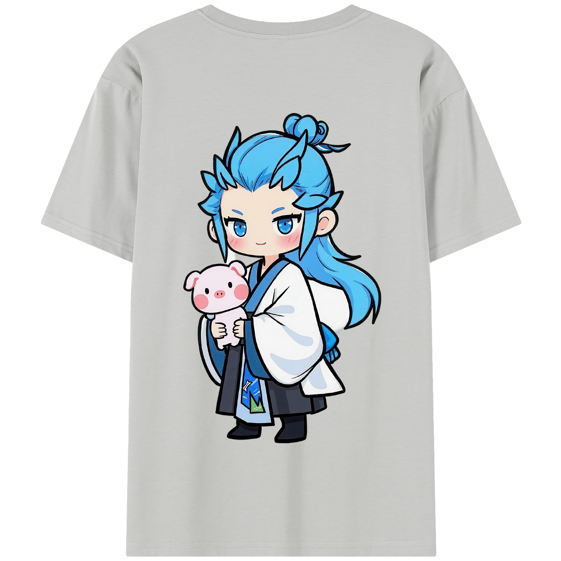 （画像用） Ne Zha 2 ナタ 魔童の大暴れ 綿100％半袖Tシャツ（背面プリント）