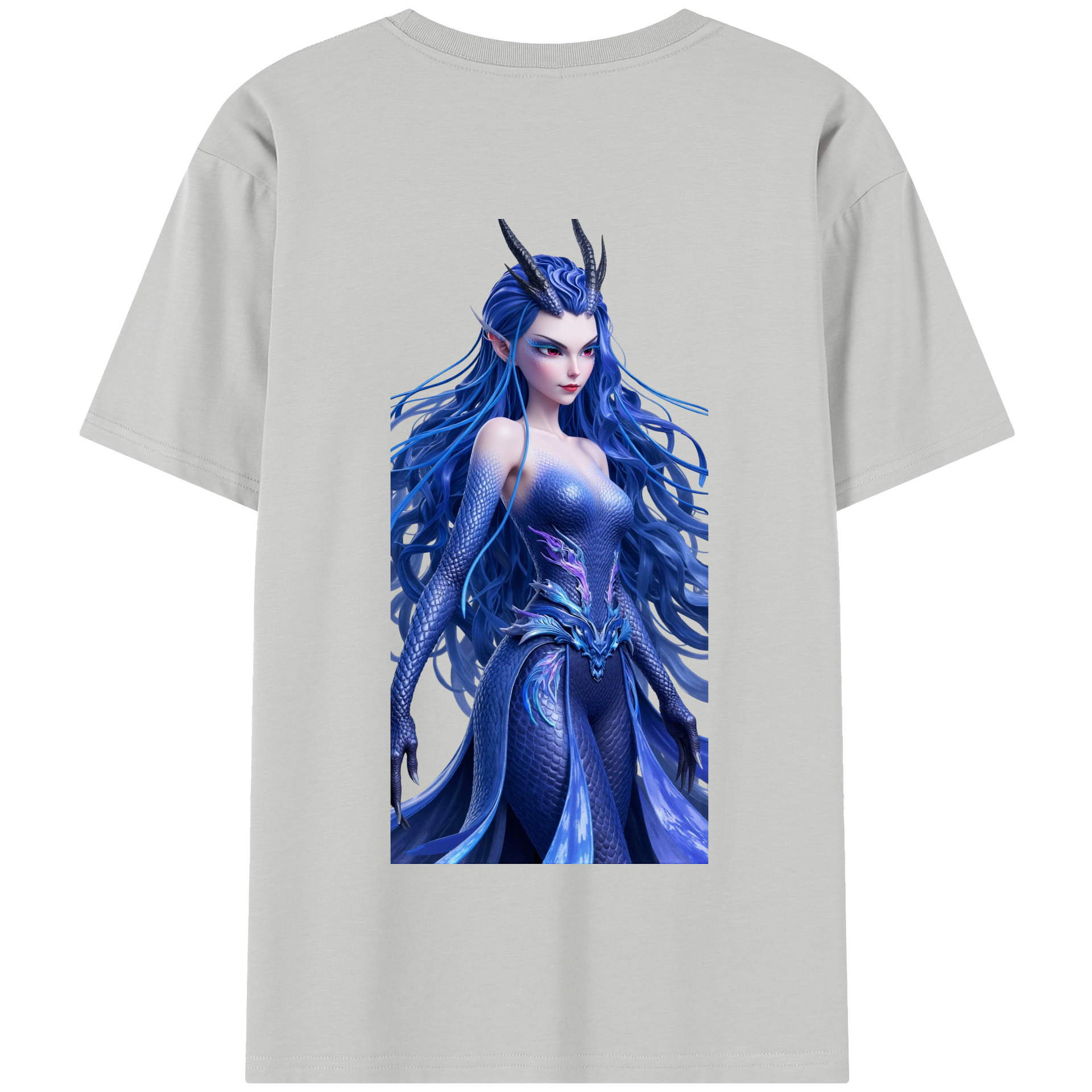 （画像用） Ne Zha 2 ナタ 魔童の大暴れ 綿100％半袖Tシャツ（背面プリント）