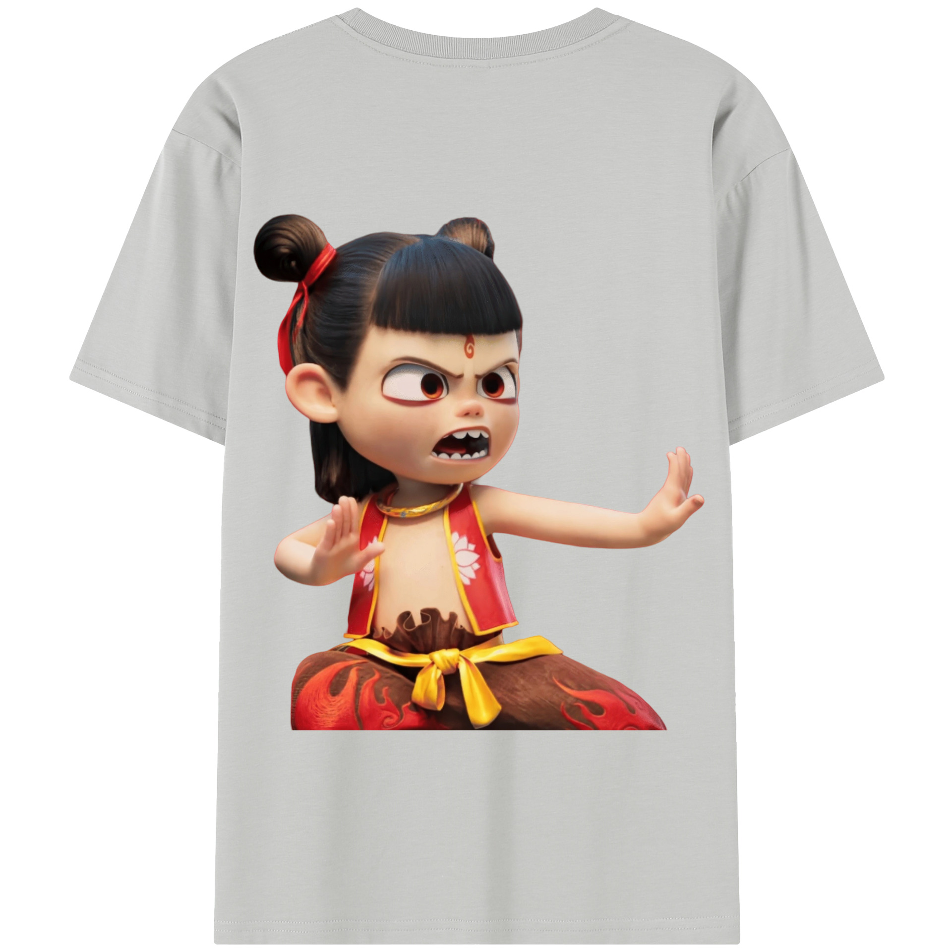 Ne Zha 2 ナタ 魔童の大暴れ 綿100％半袖Tシャツ（背面プリント）
