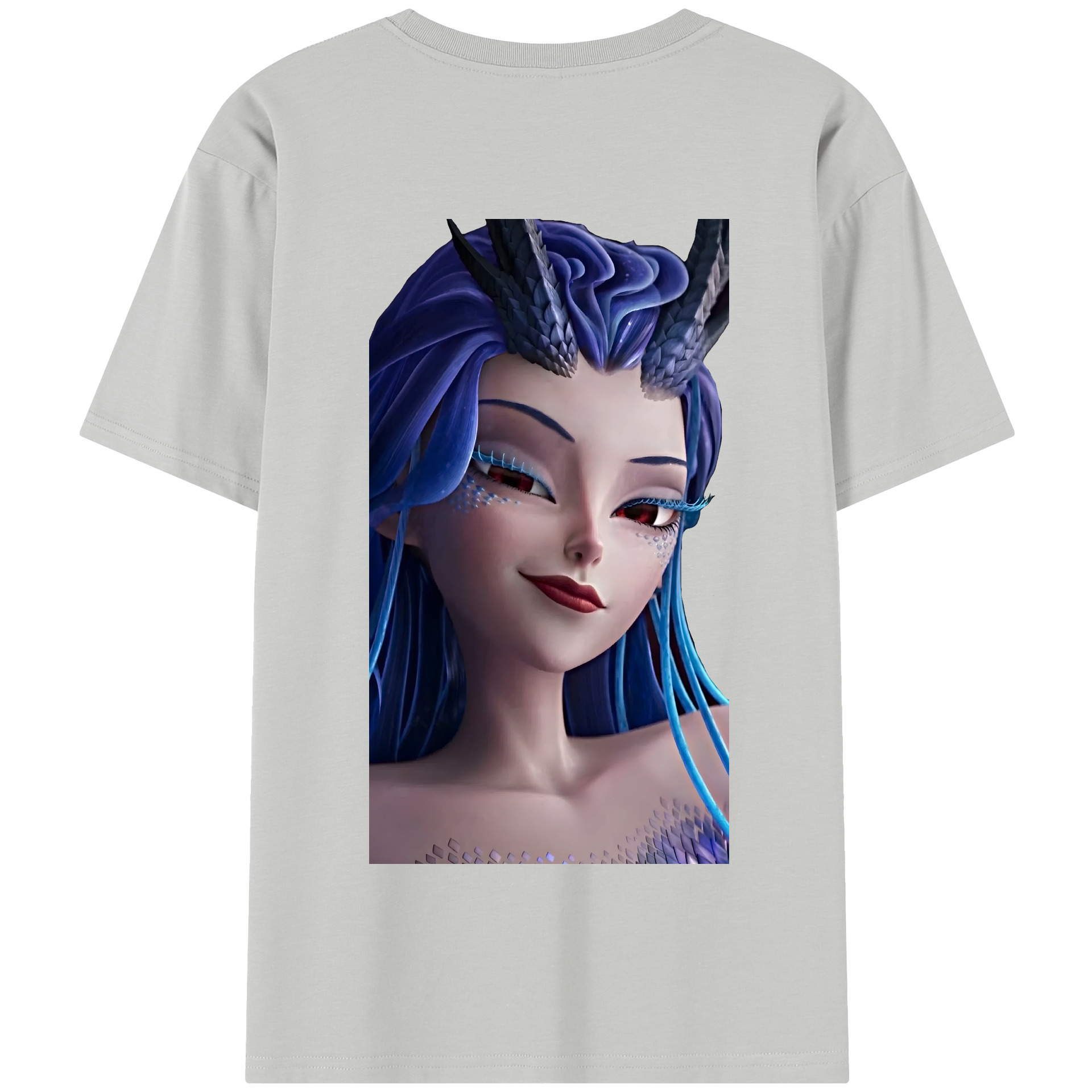 （画像用） Ne Zha 2 ナタ 魔童の大暴れ 綿100％半袖Tシャツ（背面プリント）