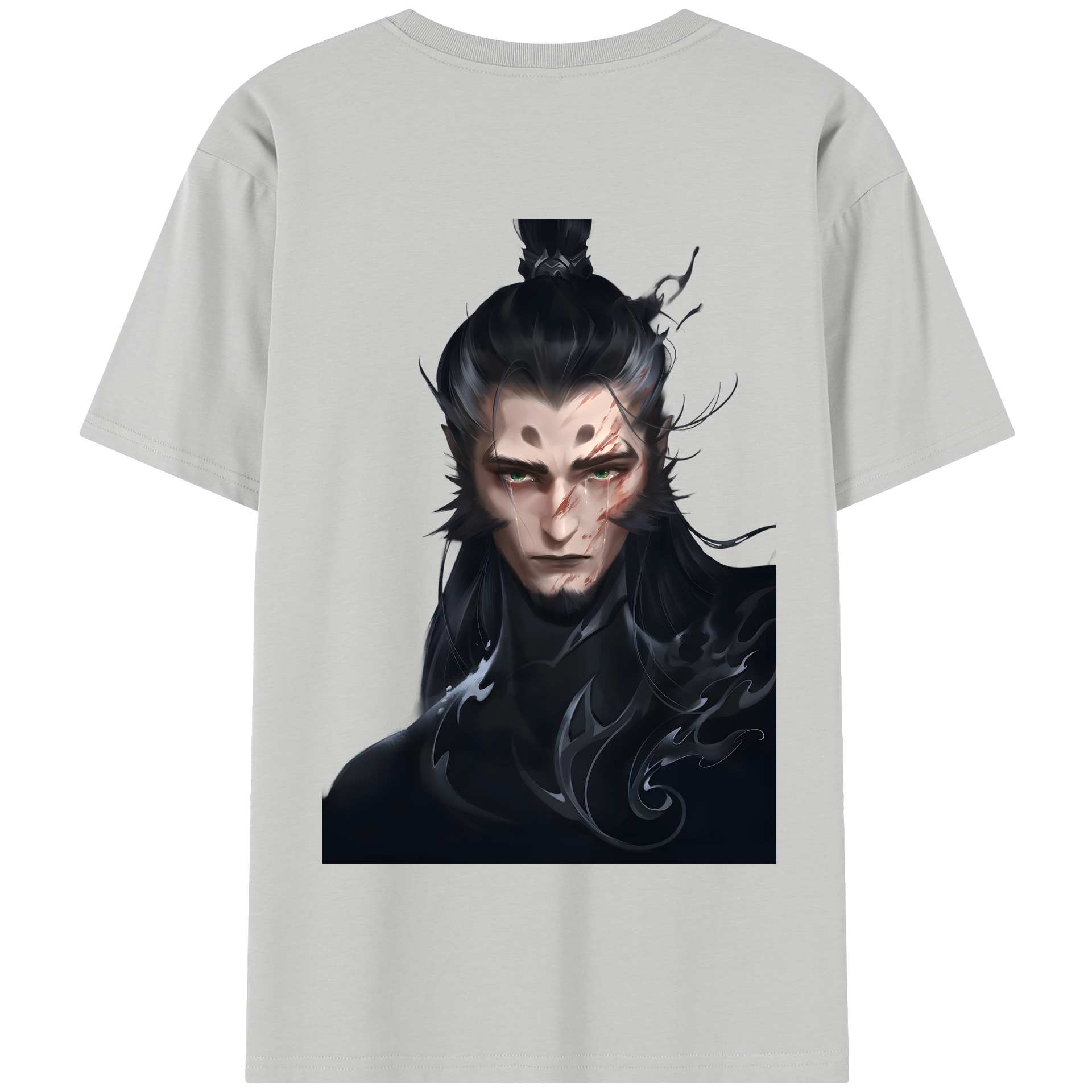 （画像用） Ne Zha 2 ナタ 魔童の大暴れ 綿100％半袖Tシャツ（背面プリント）