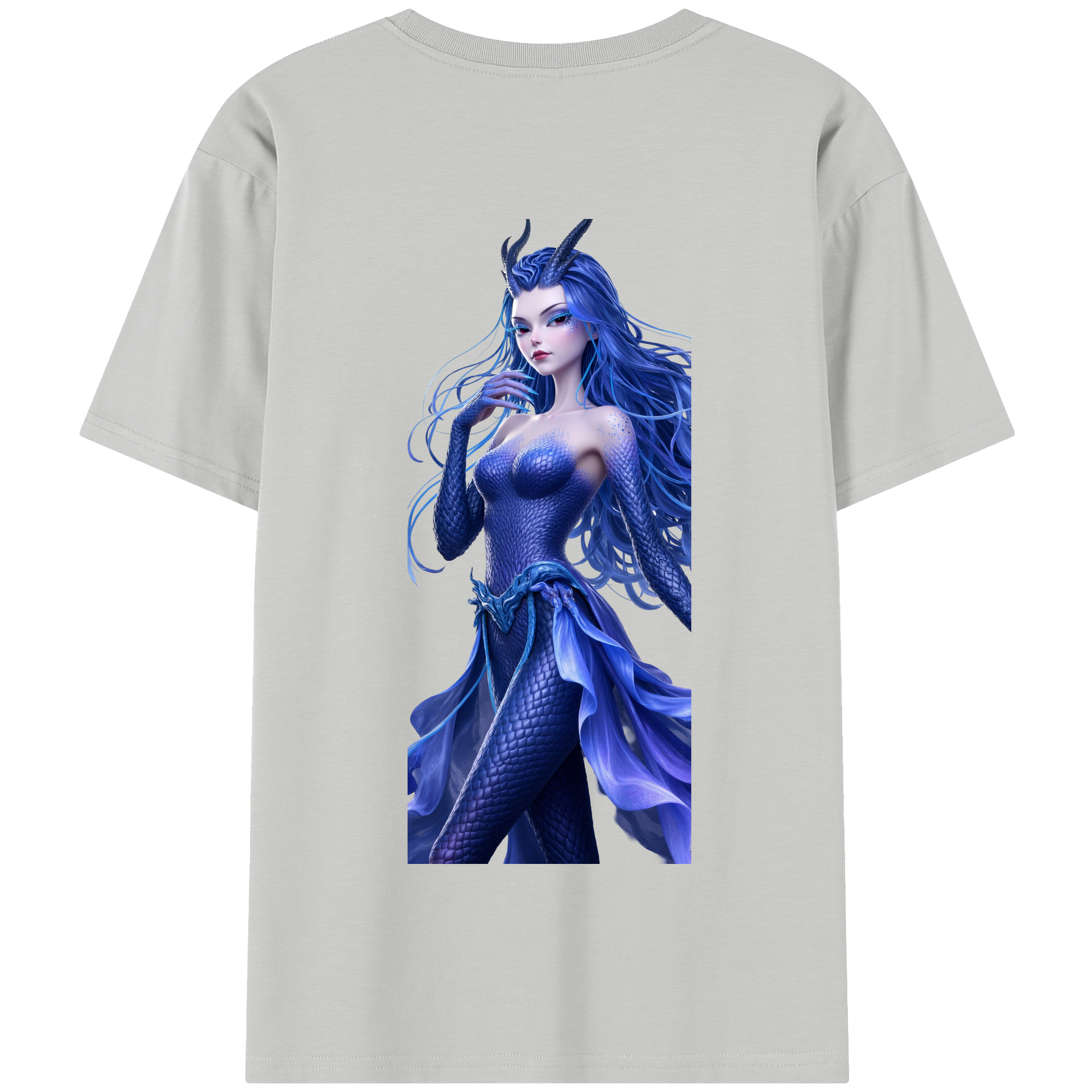 （画像用） Ne Zha 2 ナタ 魔童の大暴れ 綿100％半袖Tシャツ（背面プリント）