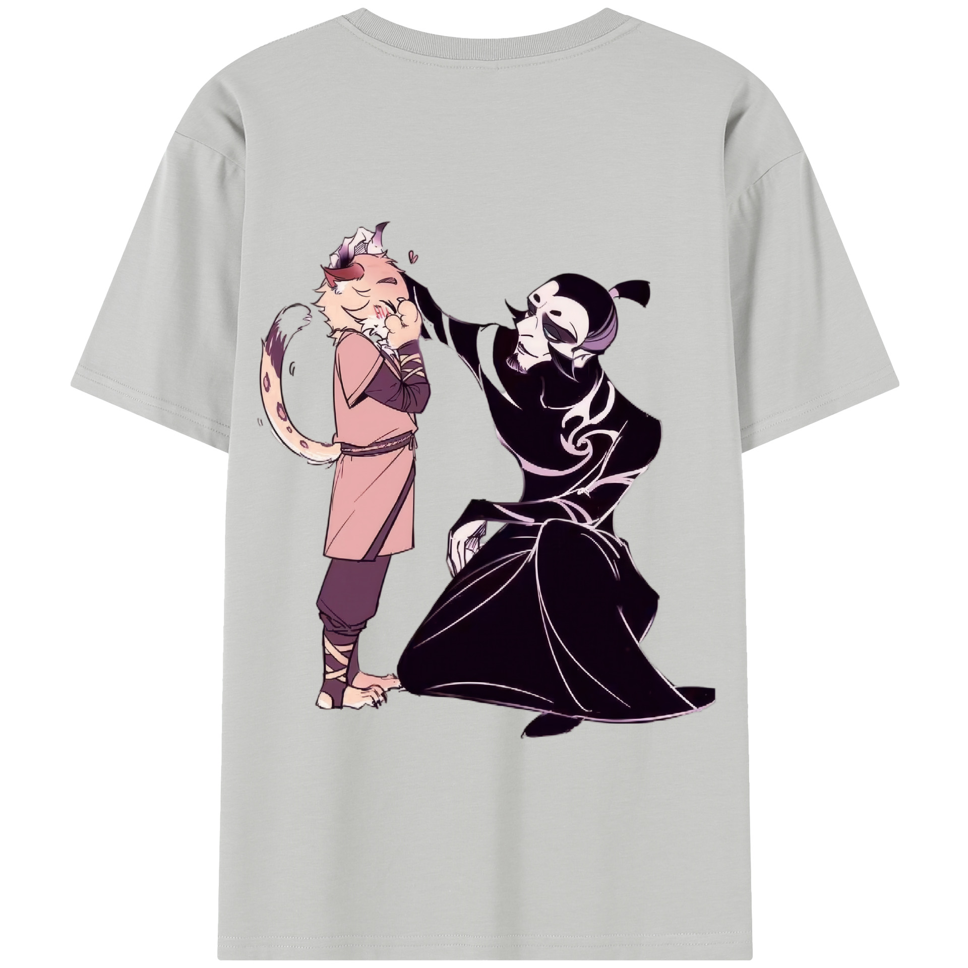 （画像用） Ne Zha 2 ナタ 魔童の大暴れ 綿100％半袖Tシャツ（背面プリント）
