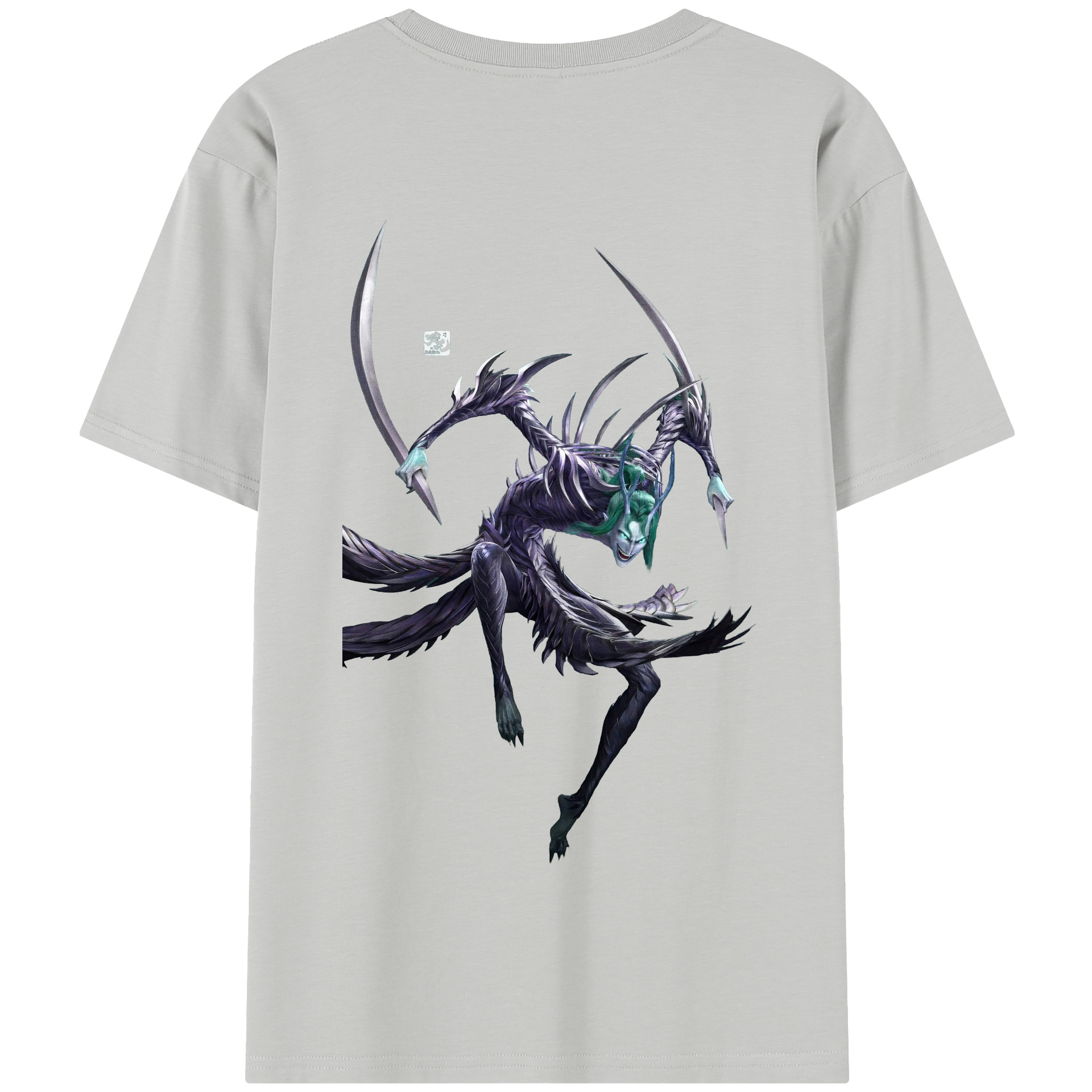 （画像用） Ne Zha 2 ナタ 魔童の大暴れ 綿100％半袖Tシャツ（背面プリント）