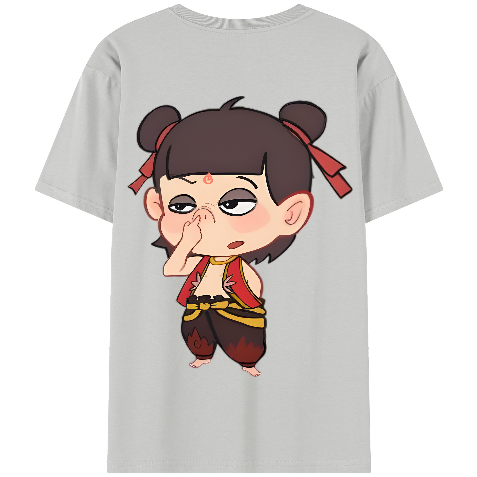 Ne Zha 2 ナタ 魔童の大暴れ 綿100％半袖Tシャツ（背面プリント）