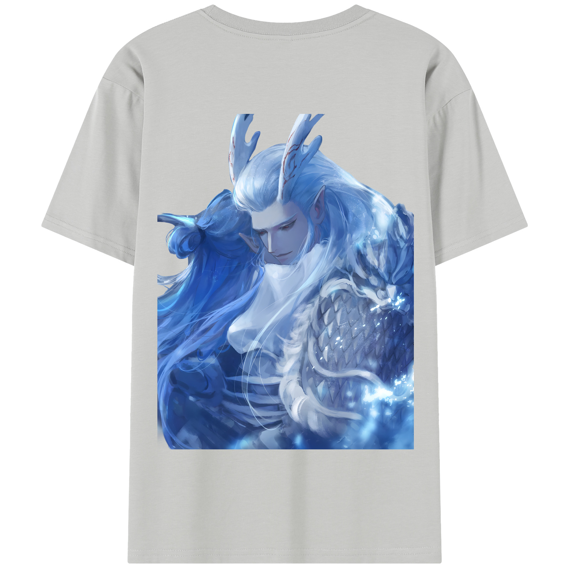 （画像用） Ne Zha 2 ナタ 魔童の大暴れ 綿100％半袖Tシャツ（背面プリント）