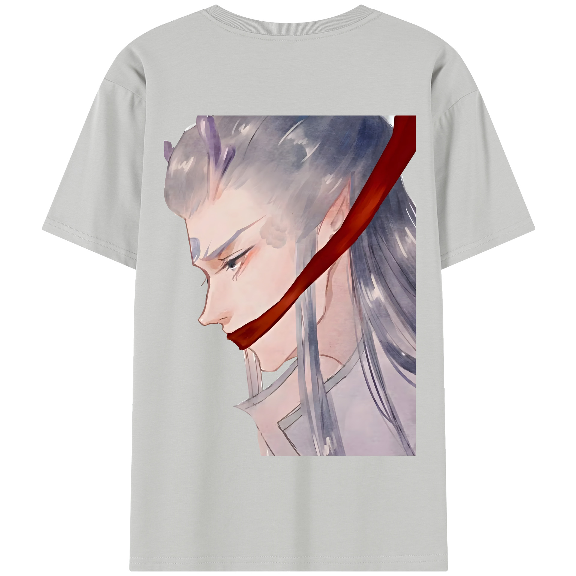 （画像用） Ne Zha 2 ナタ 魔童の大暴れ 綿100％半袖Tシャツ（背面プリント）