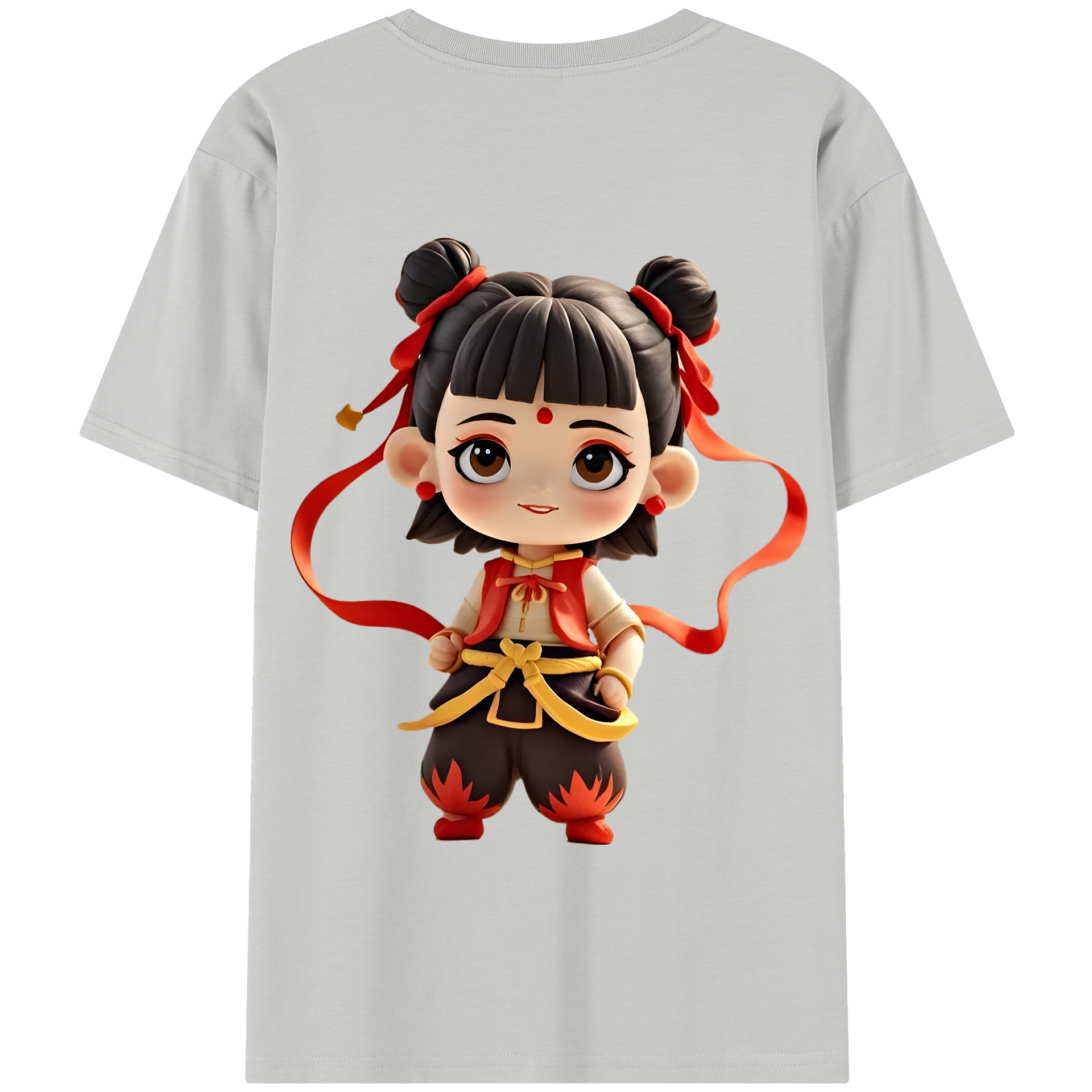 Ne Zha 2 ナタ 魔童の大暴れ 綿100％半袖Tシャツ（背面プリント）