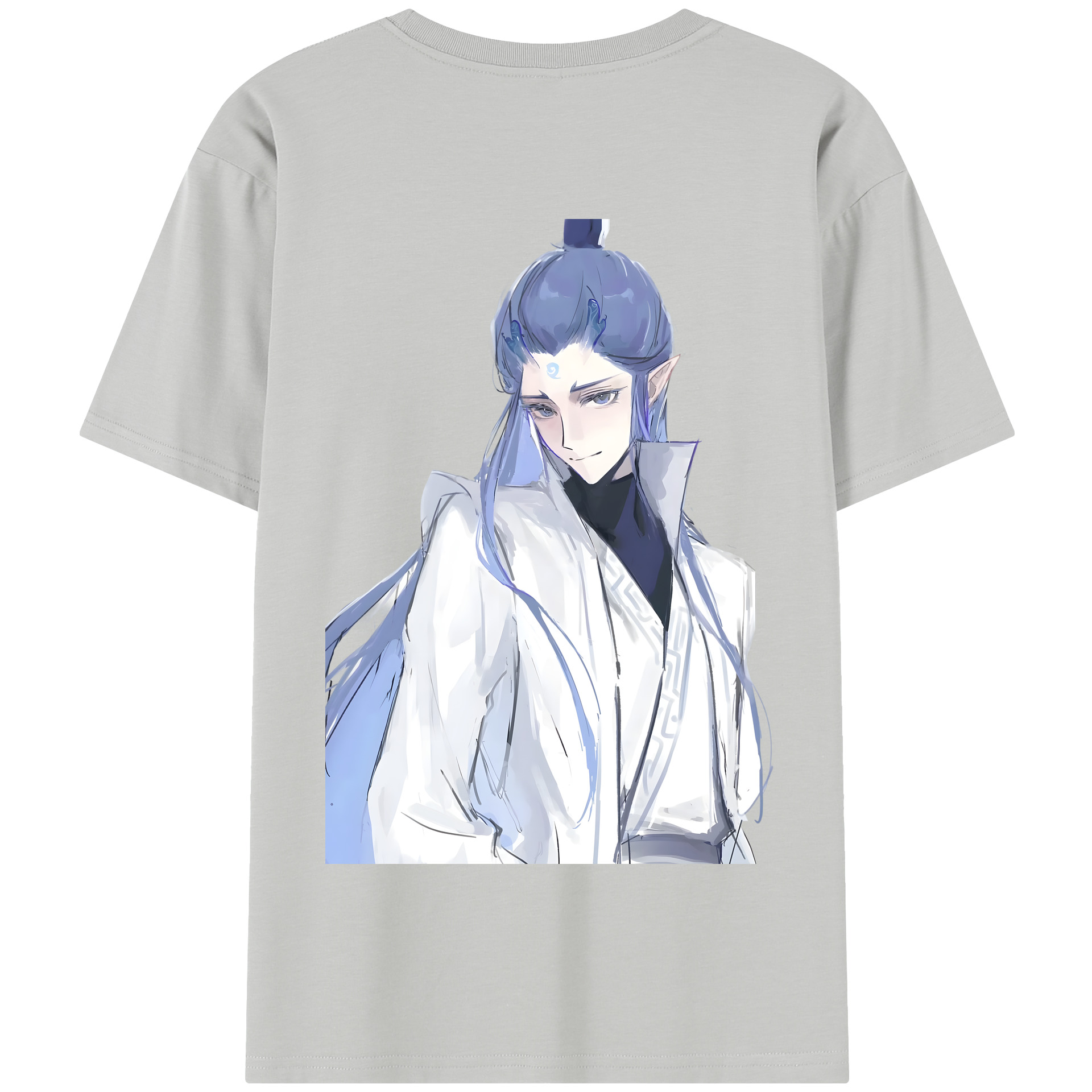 （画像用） Ne Zha 2 ナタ 魔童の大暴れ 綿100％半袖Tシャツ（背面プリント）