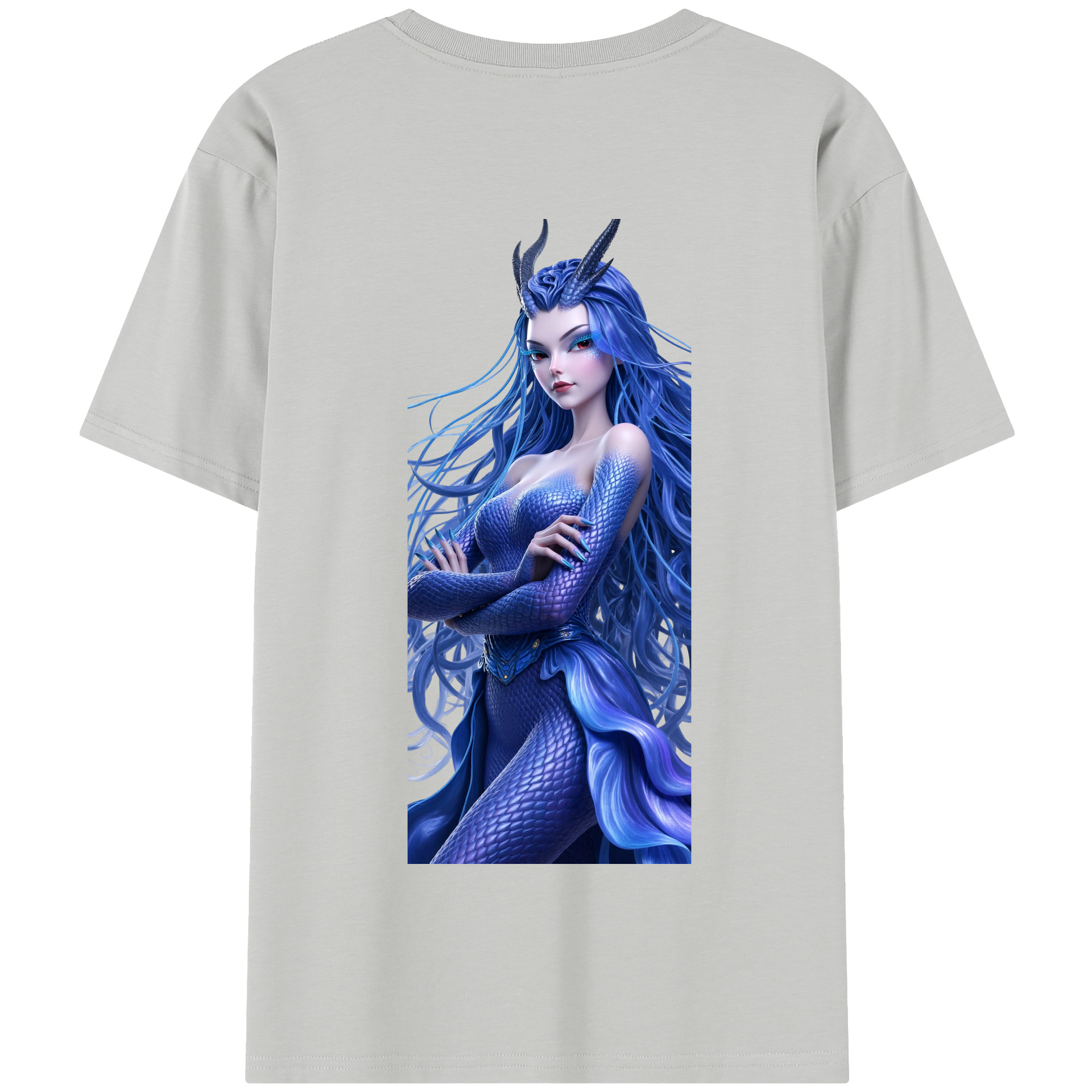 （画像用） Ne Zha 2 ナタ 魔童の大暴れ 綿100％半袖Tシャツ（背面プリント）