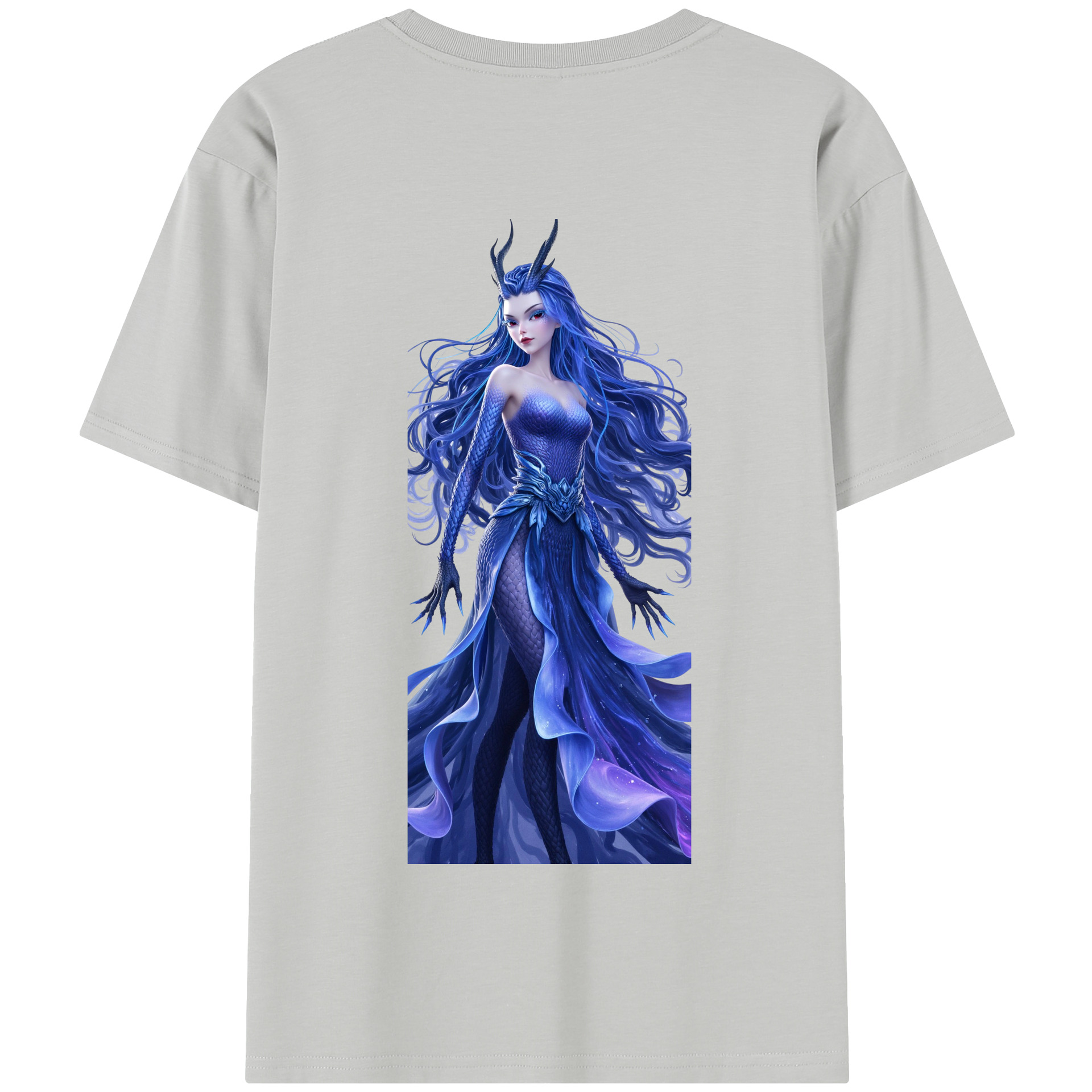 （画像用） Ne Zha 2 ナタ 魔童の大暴れ 綿100％半袖Tシャツ（背面プリント）