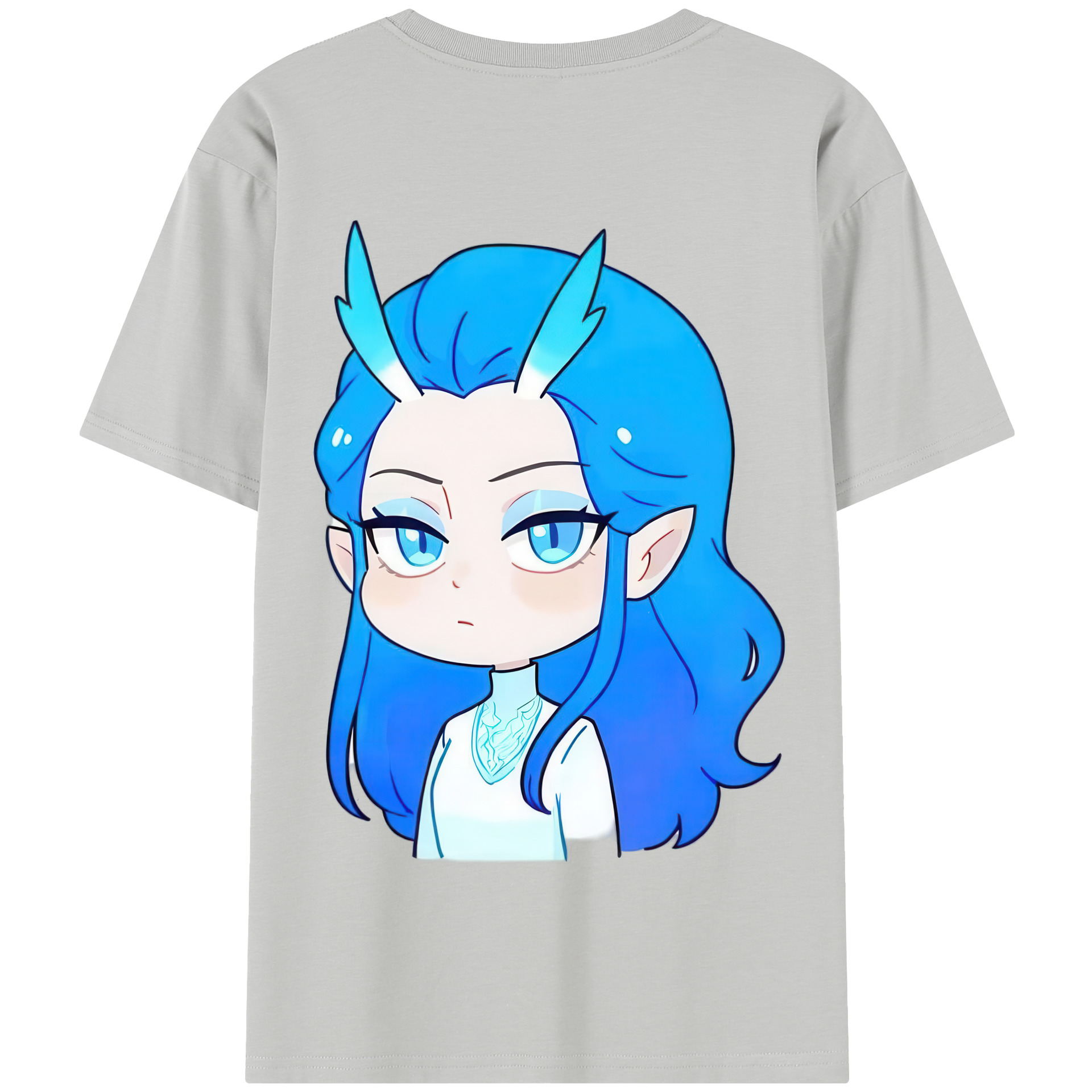 （画像用） Ne Zha 2 ナタ 魔童の大暴れ 綿100％半袖Tシャツ（背面プリント）