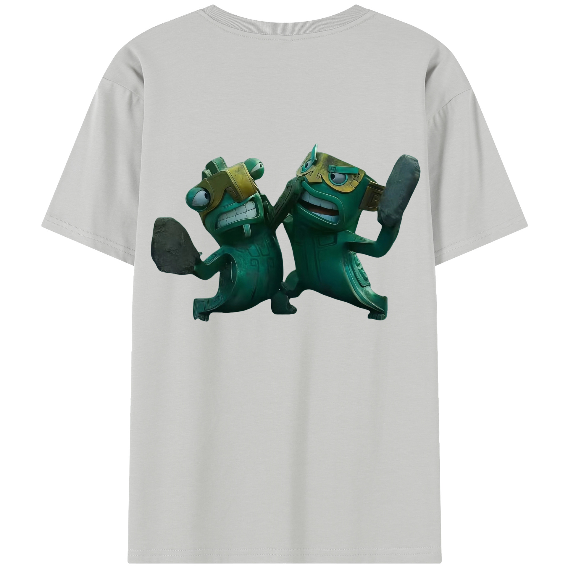 （画像用） Ne Zha 2 ナタ 魔童の大暴れ 綿100％半袖Tシャツ（背面プリント）