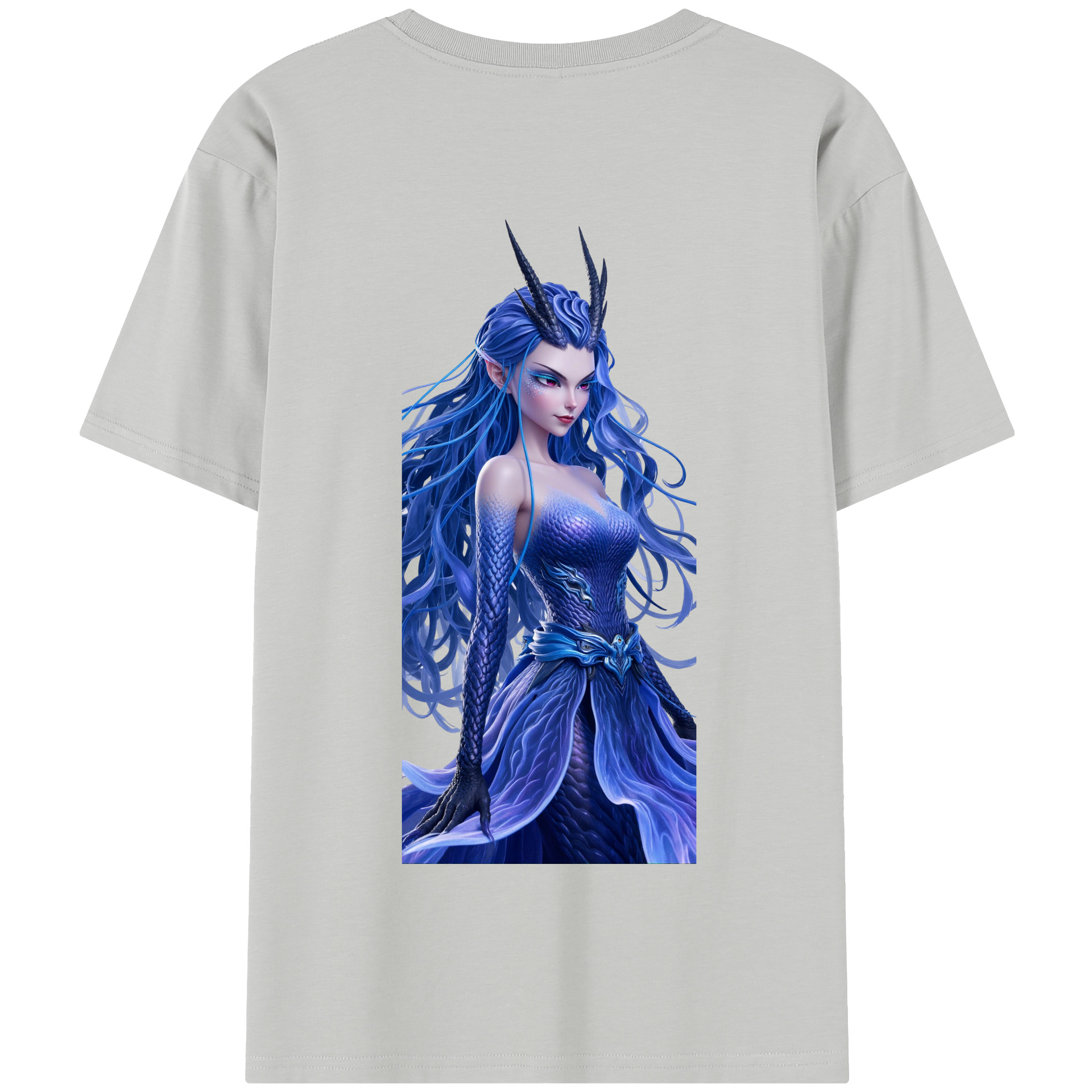 （画像用） Ne Zha 2 ナタ 魔童の大暴れ 綿100％半袖Tシャツ（背面プリント）