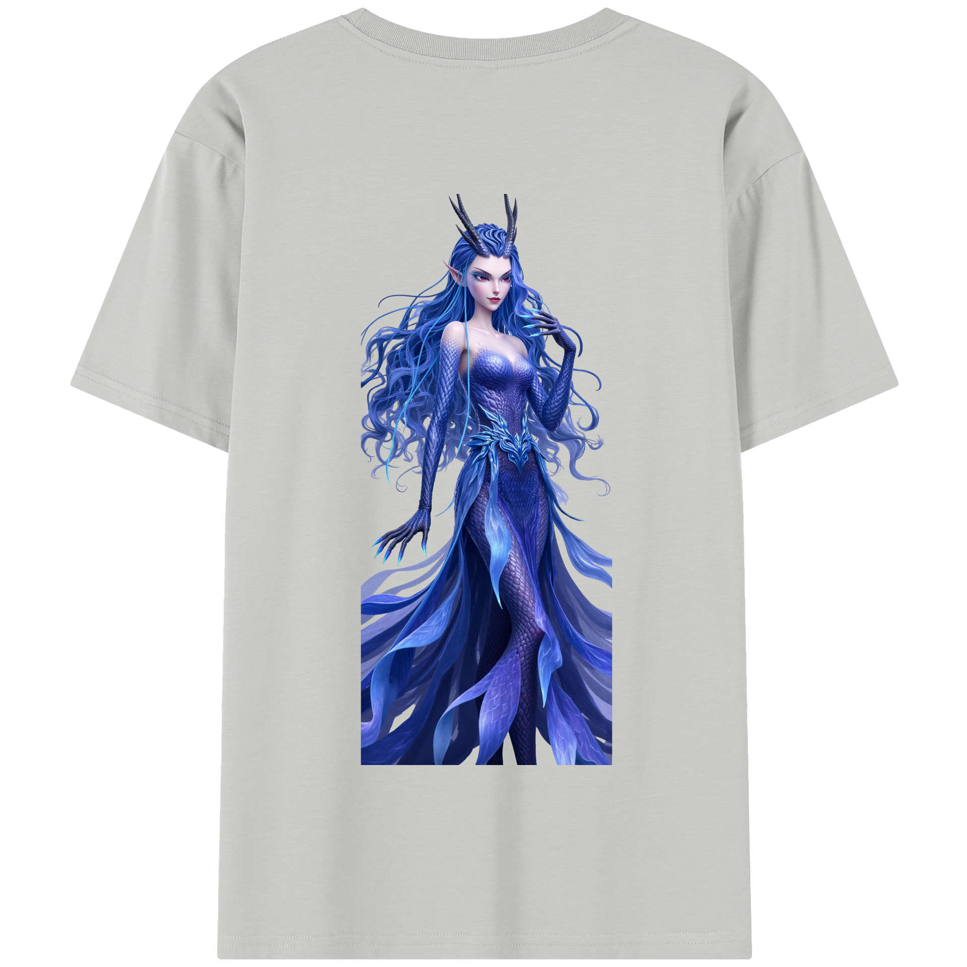 （画像用） Ne Zha 2 ナタ 魔童の大暴れ 綿100％半袖Tシャツ（背面プリント）