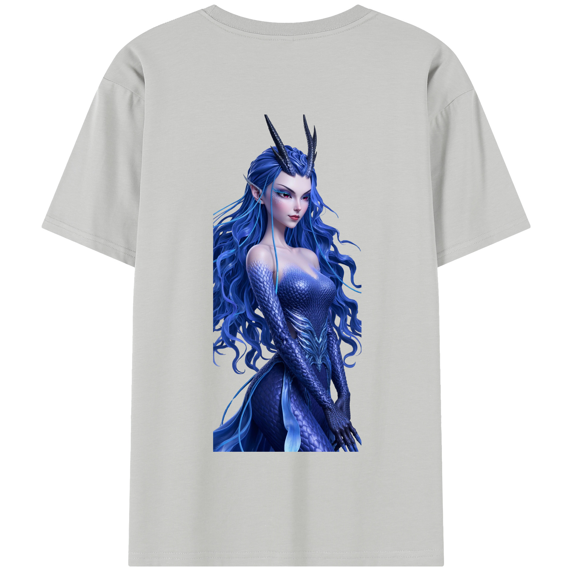 （画像用） Ne Zha 2 ナタ 魔童の大暴れ 綿100％半袖Tシャツ（背面プリント）