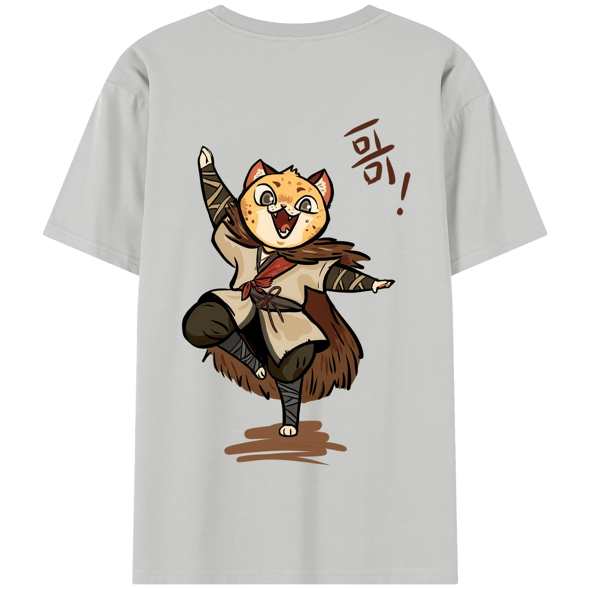 （画像用） Ne Zha 2 ナタ 魔童の大暴れ 綿100％半袖Tシャツ（背面プリント）
