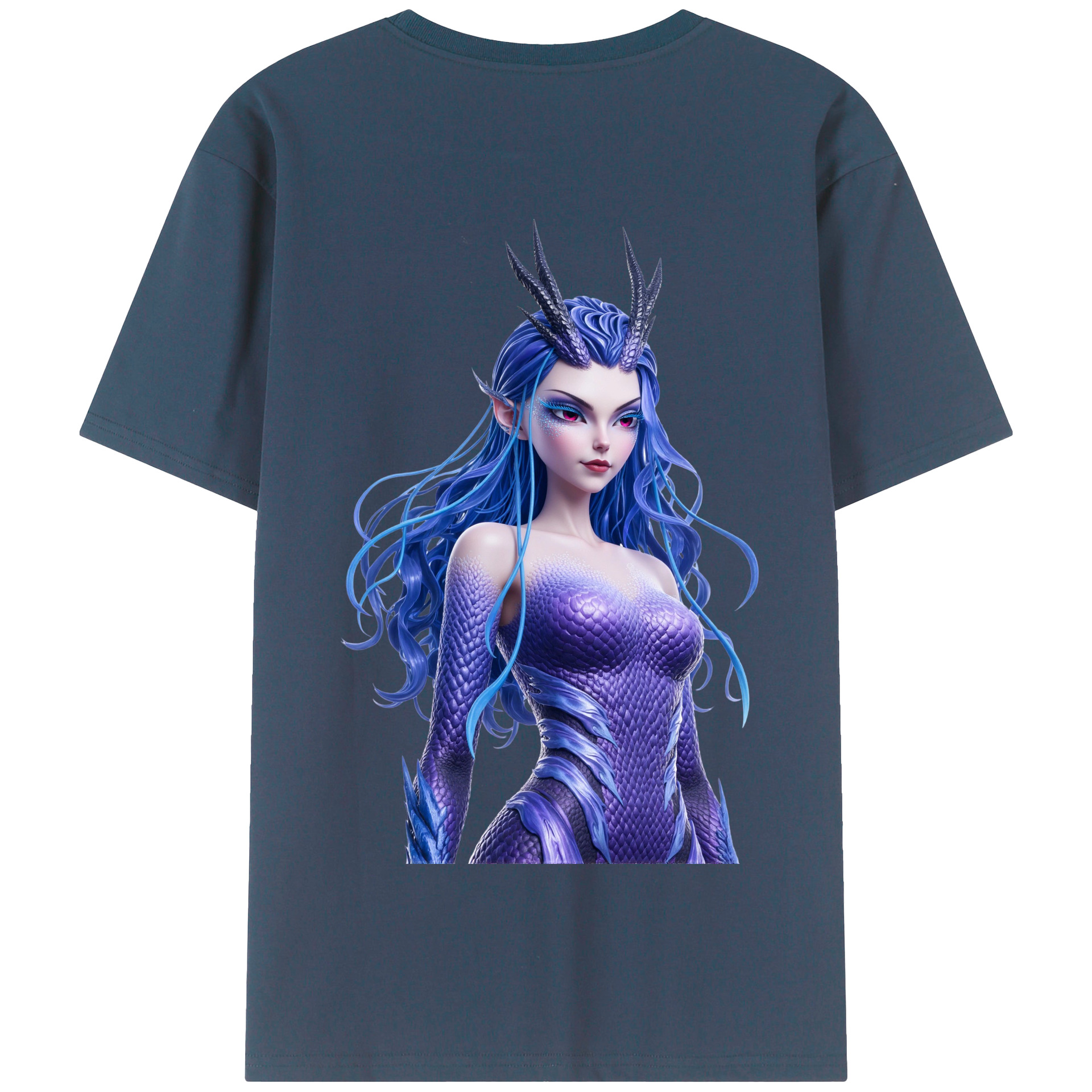 （画像用） Ne Zha 2 ナタ 魔童の大暴れ 綿100％半袖Tシャツ（背面プリント）
