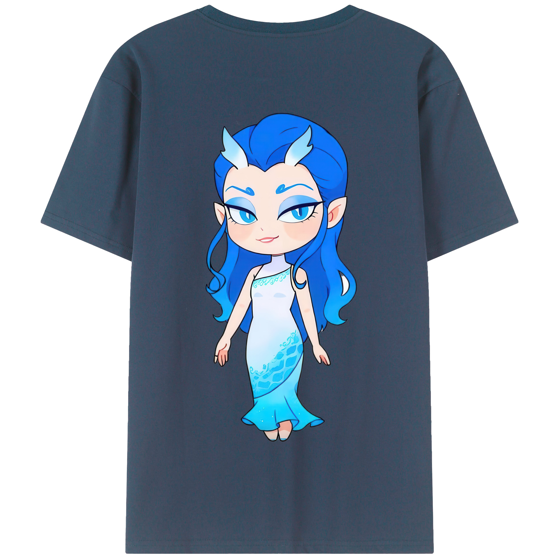 （画像用） Ne Zha 2 ナタ 魔童の大暴れ 綿100％半袖Tシャツ（背面プリント）