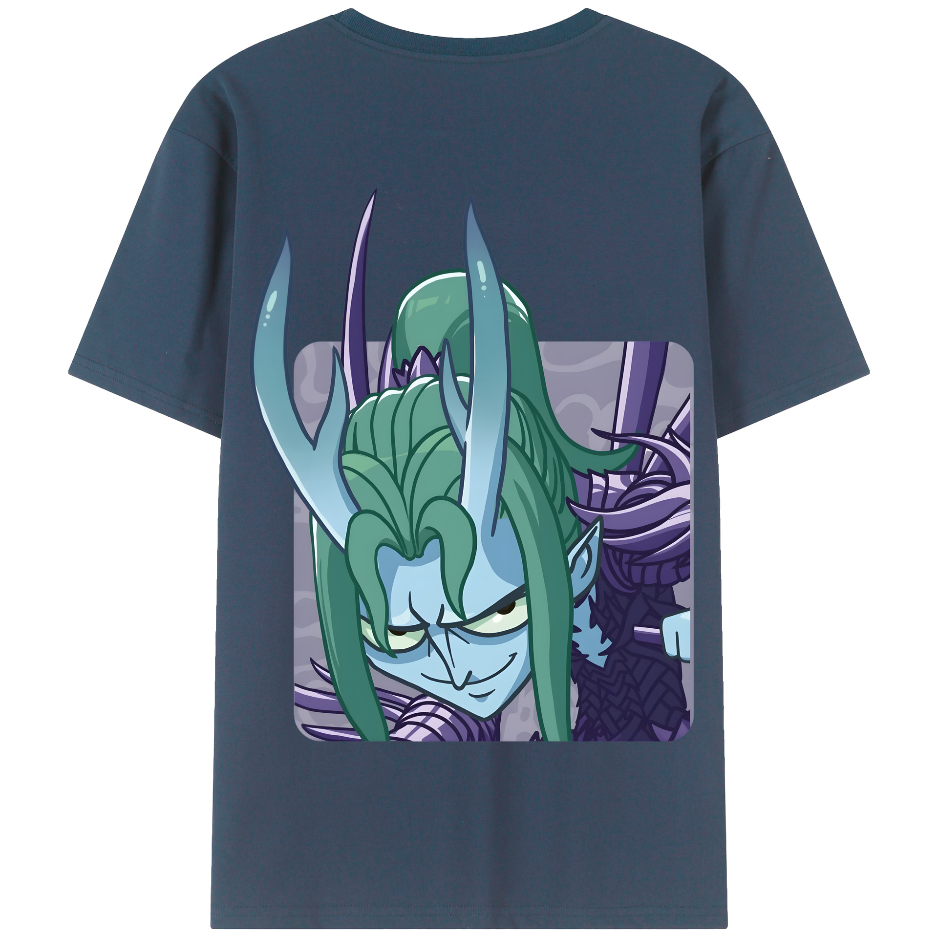 （画像用） Ne Zha 2 ナタ 魔童の大暴れ 綿100％半袖Tシャツ（背面プリント）
