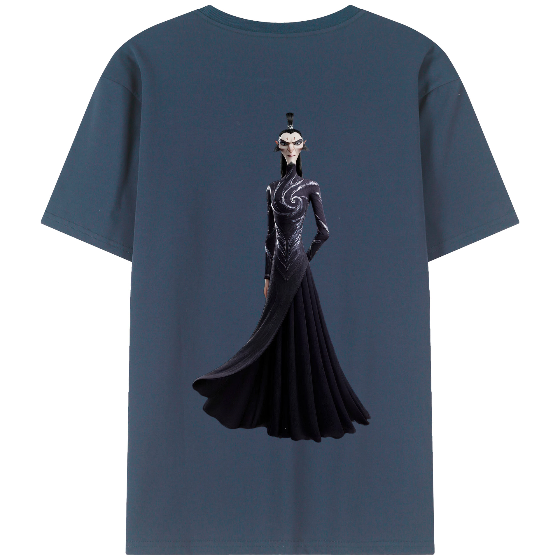 （画像用） Ne Zha 2 ナタ 魔童の大暴れ 綿100％半袖Tシャツ（背面プリント）