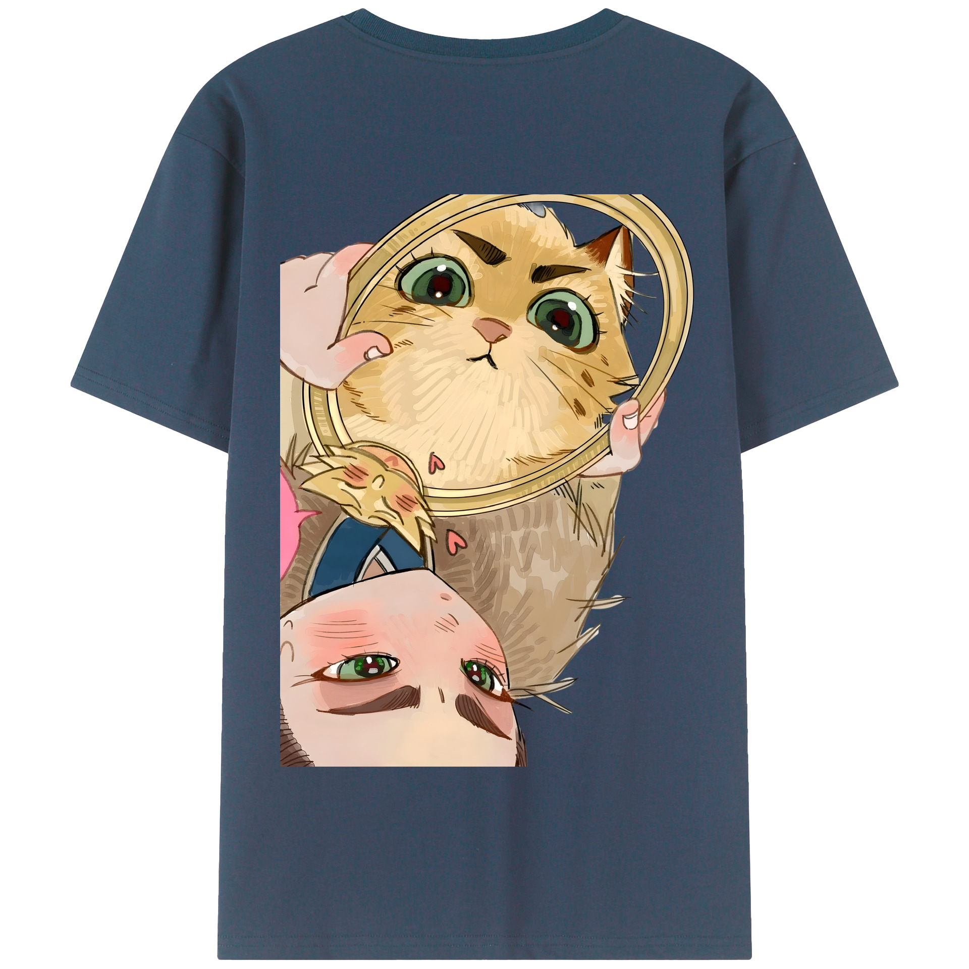 （画像用） Ne Zha 2 ナタ 魔童の大暴れ 綿100％半袖Tシャツ（背面プリント）