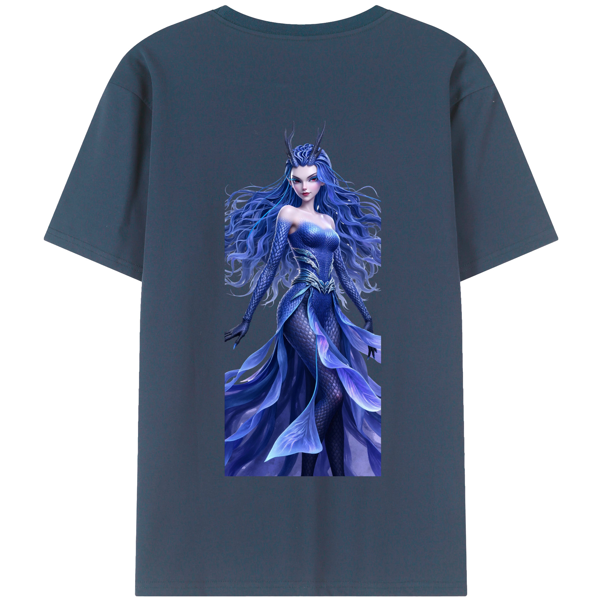（画像用） Ne Zha 2 ナタ 魔童の大暴れ 綿100％半袖Tシャツ（背面プリント）