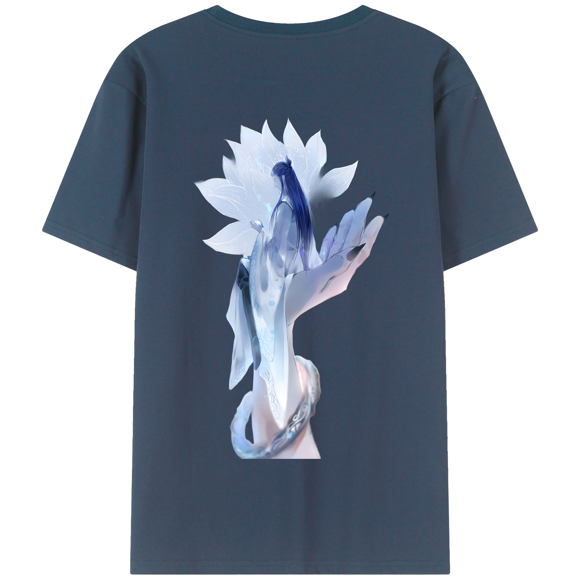 （画像用） Ne Zha 2 ナタ 魔童の大暴れ 綿100％半袖Tシャツ（背面プリント）