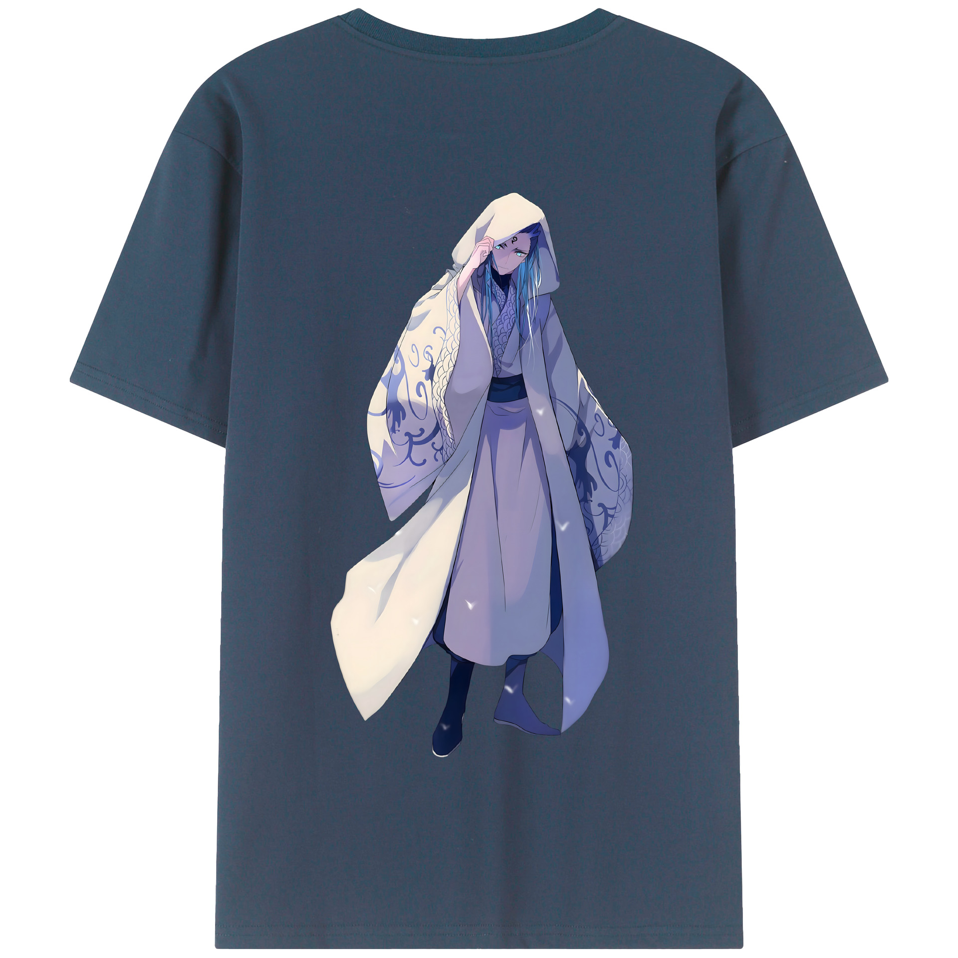 （画像用） Ne Zha 2 ナタ 魔童の大暴れ 綿100％半袖Tシャツ（背面プリント）