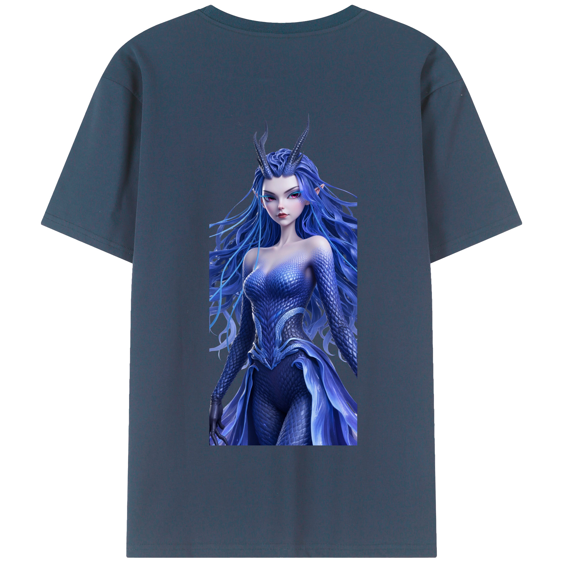 （画像用） Ne Zha 2 ナタ 魔童の大暴れ 綿100％半袖Tシャツ（背面プリント）