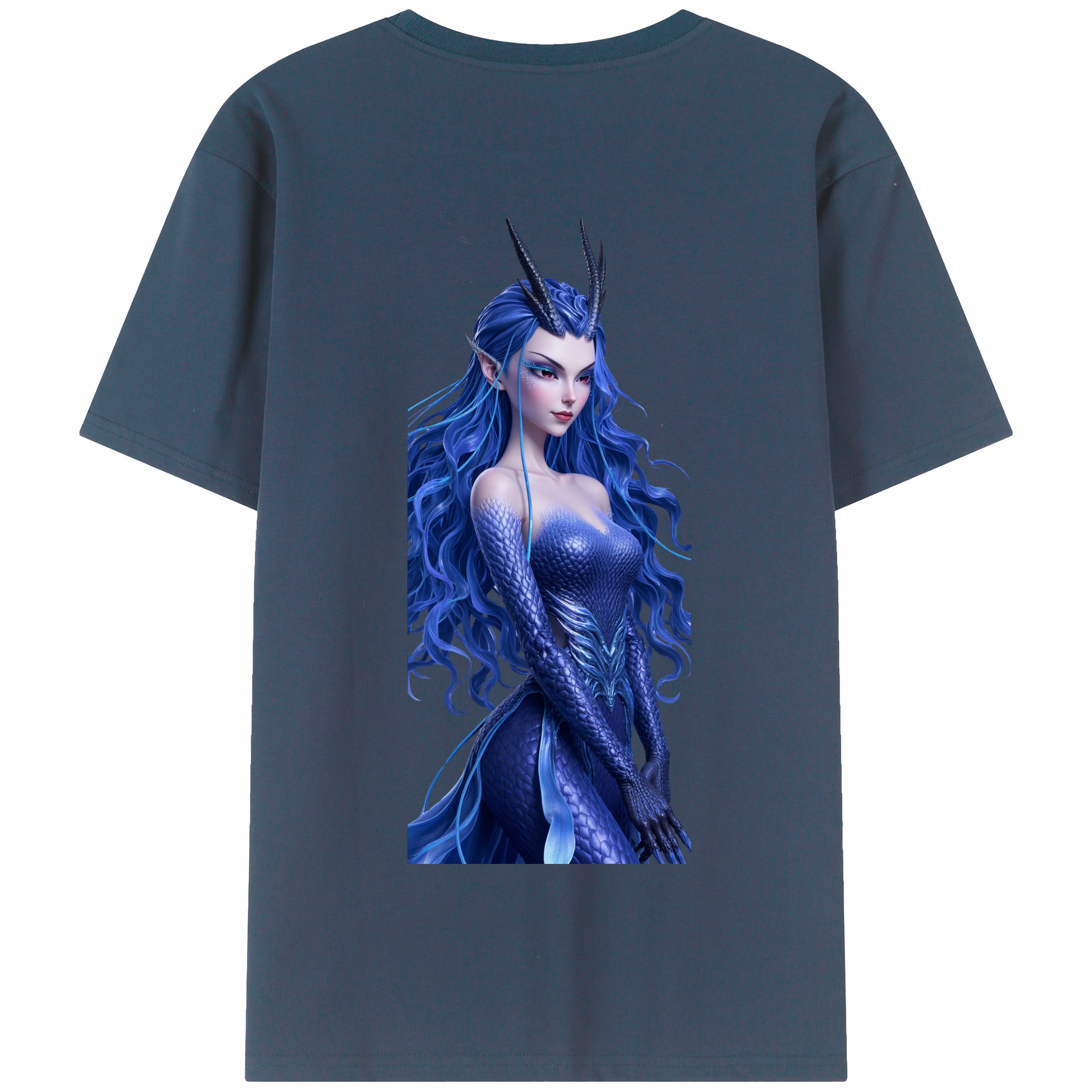 （画像用） Ne Zha 2 ナタ 魔童の大暴れ 綿100％半袖Tシャツ（背面プリント）