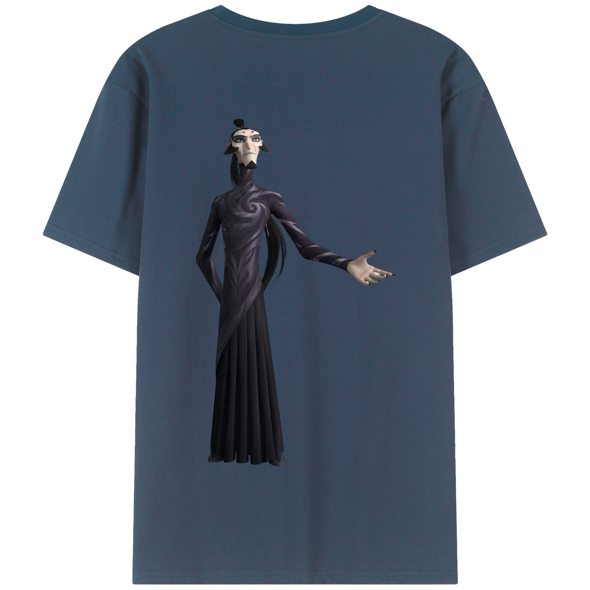 （画像用） Ne Zha 2 ナタ 魔童の大暴れ 綿100％半袖Tシャツ（背面プリント）