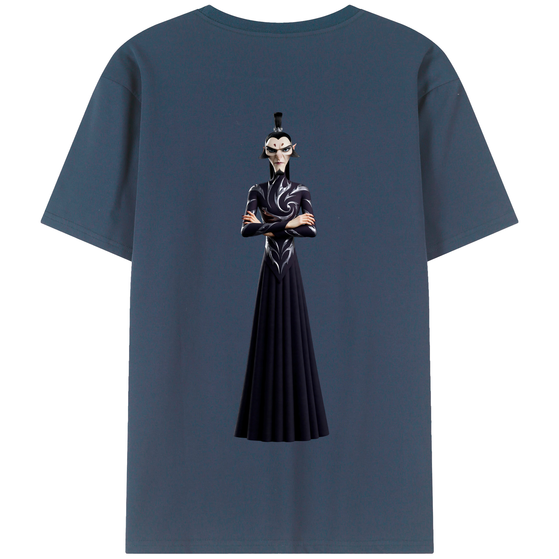（画像用） Ne Zha 2 ナタ 魔童の大暴れ 綿100％半袖Tシャツ（背面プリント）