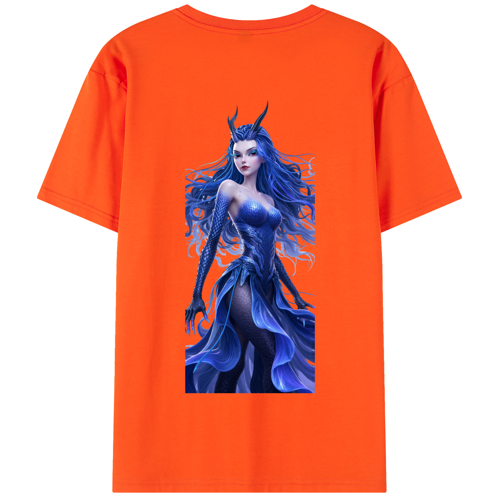 （画像用） Ne Zha 2 ナタ 魔童の大暴れ 綿100％半袖Tシャツ（背面プリント）