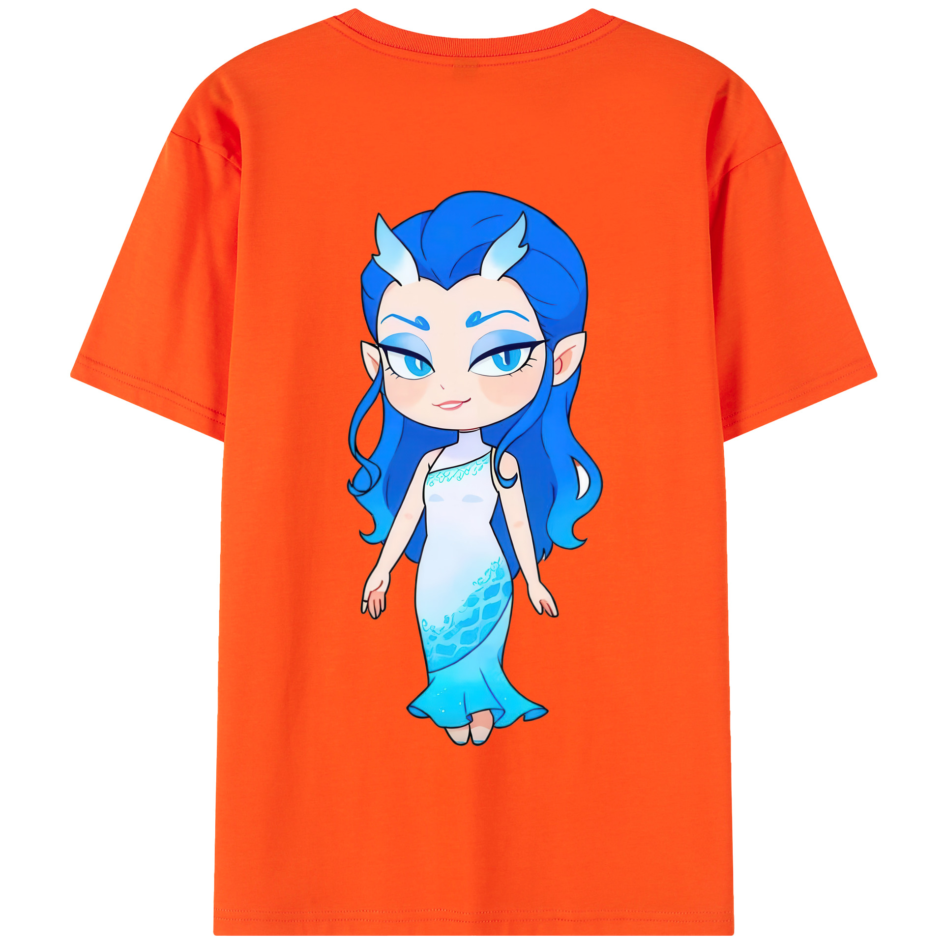 （画像用） Ne Zha 2 ナタ 魔童の大暴れ 綿100％半袖Tシャツ（背面プリント）