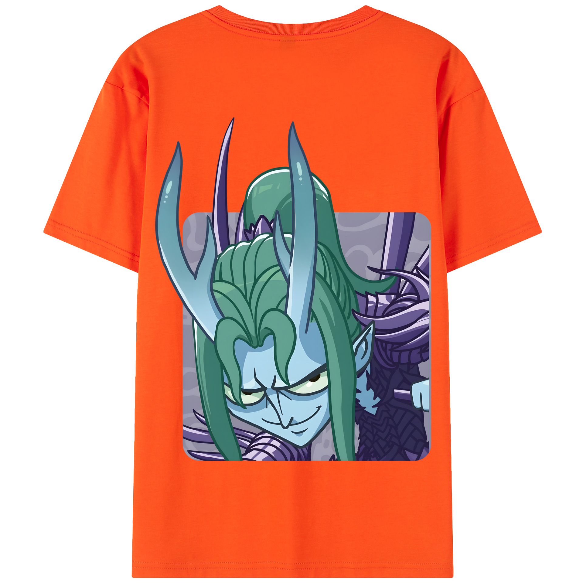 （画像用） Ne Zha 2 ナタ 魔童の大暴れ 綿100％半袖Tシャツ（背面プリント）