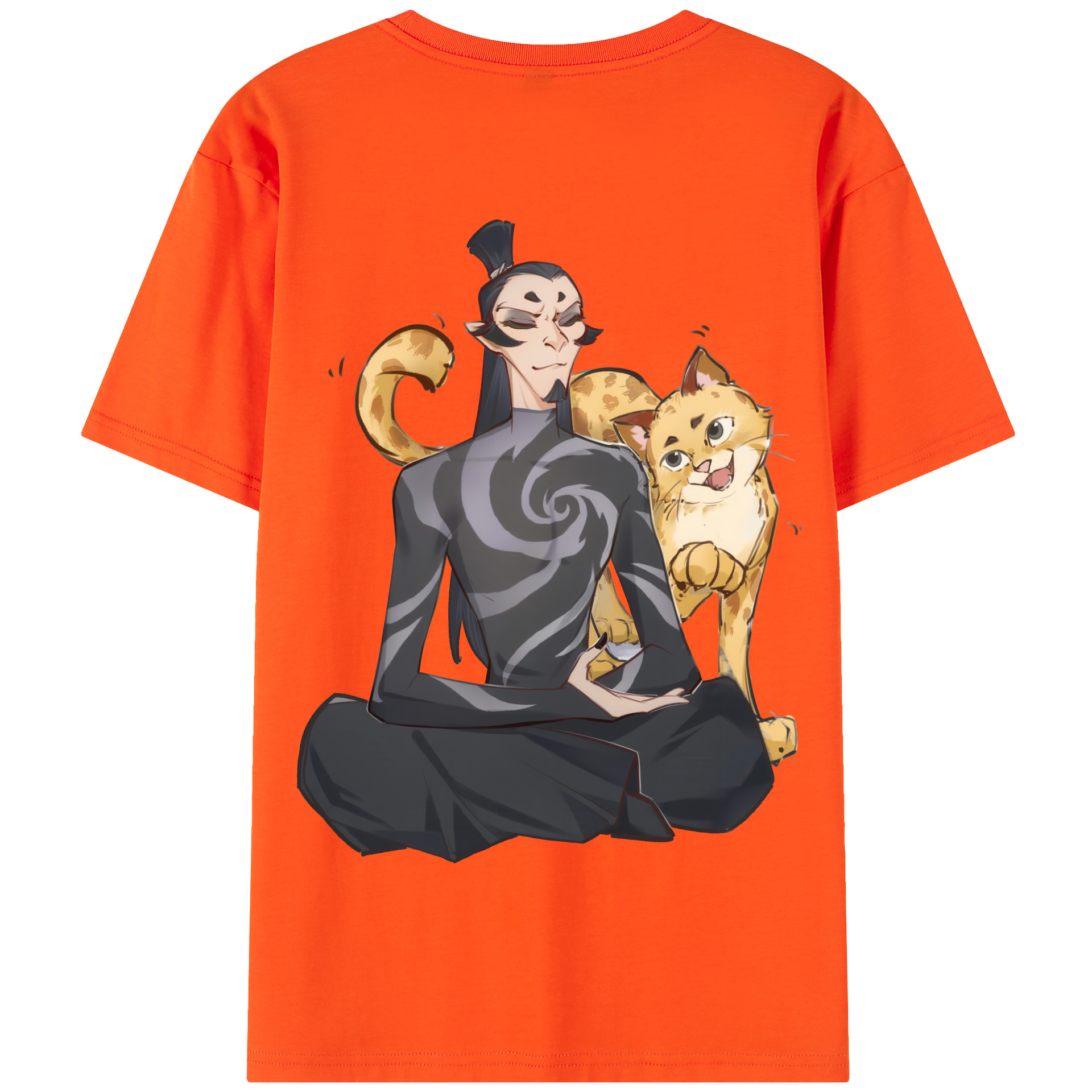 Ne Zha 2 ナタ 魔童の大暴れ 綿100％半袖Tシャツ（背面プリント）