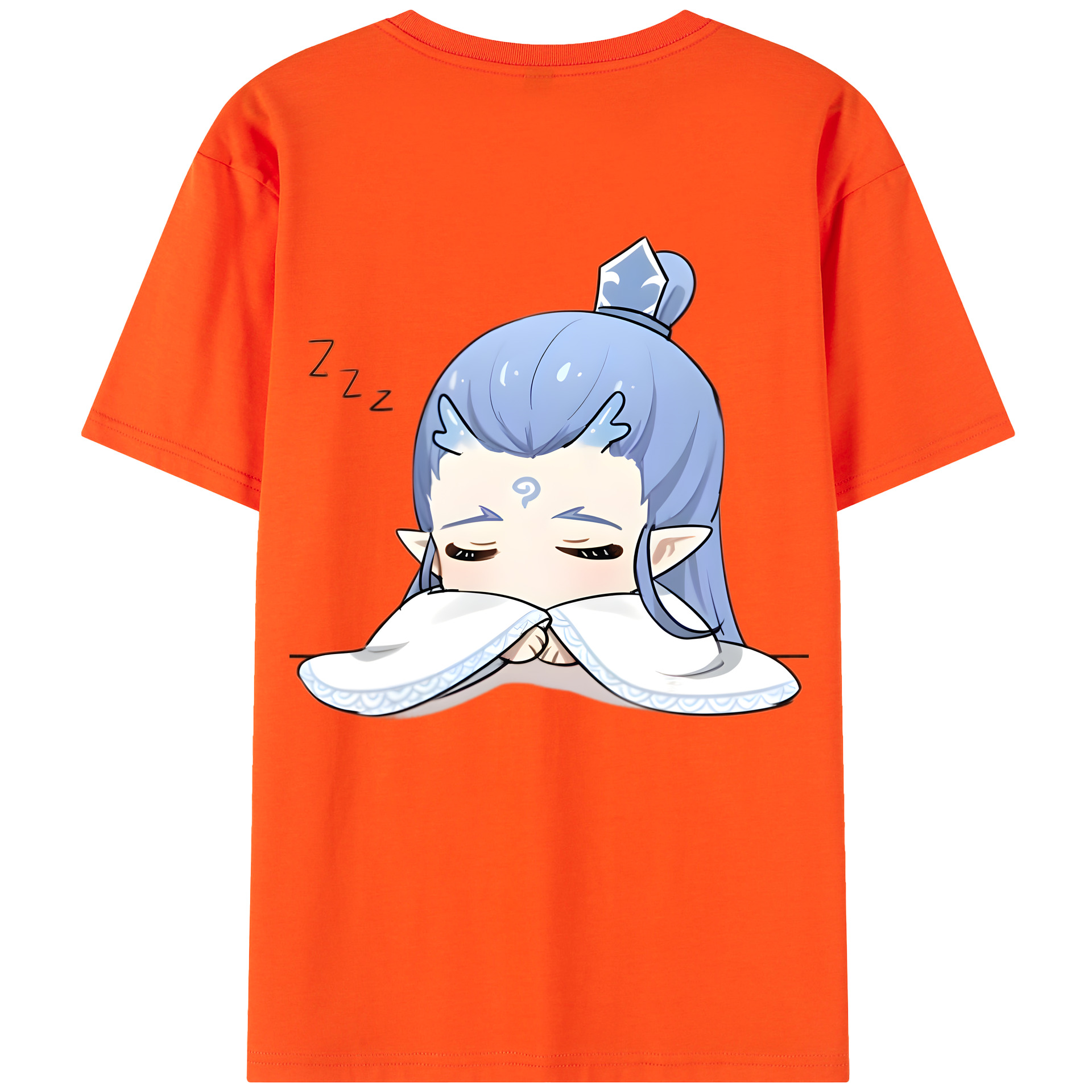 （画像用） Ne Zha 2 ナタ 魔童の大暴れ 綿100％半袖Tシャツ（背面プリント）