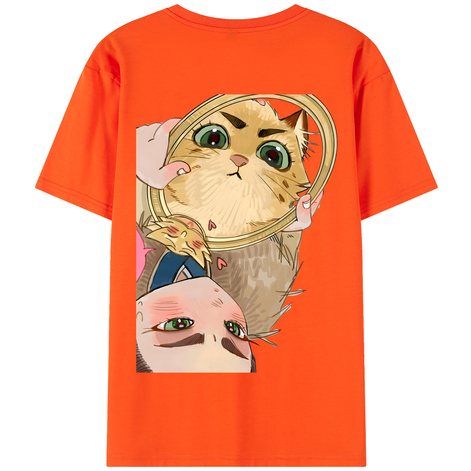 （画像用） Ne Zha 2 ナタ 魔童の大暴れ 綿100％半袖Tシャツ（背面プリント）