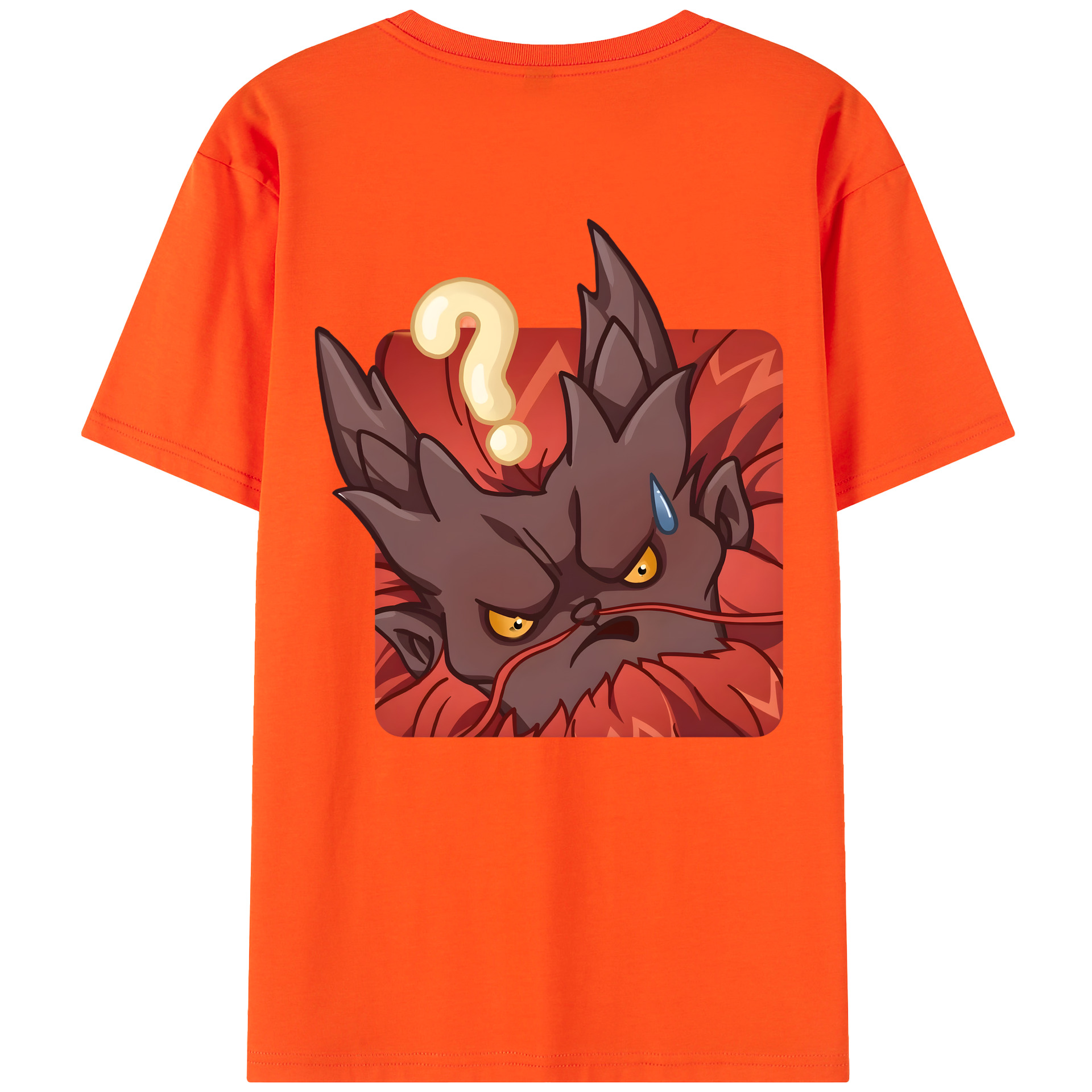 （画像用） Ne Zha 2 ナタ 魔童の大暴れ 綿100％半袖Tシャツ（背面プリント）