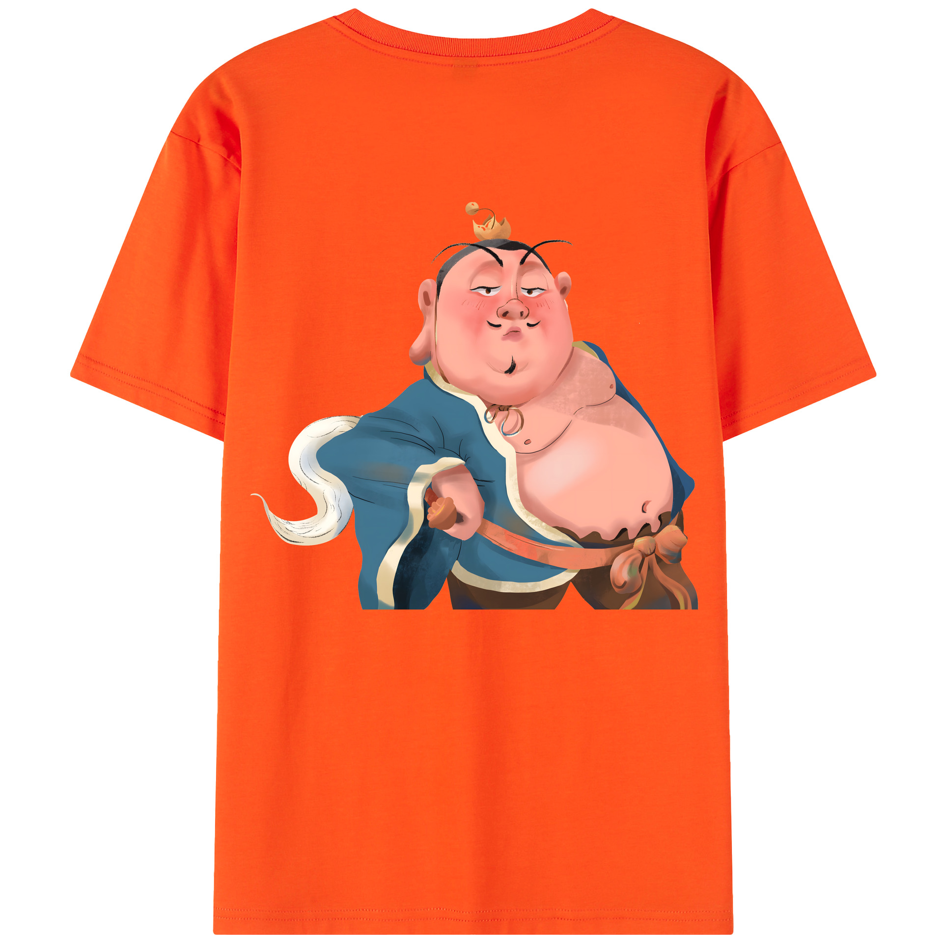 （画像用） Ne Zha 2 ナタ 魔童の大暴れ 綿100％半袖Tシャツ（背面プリント）