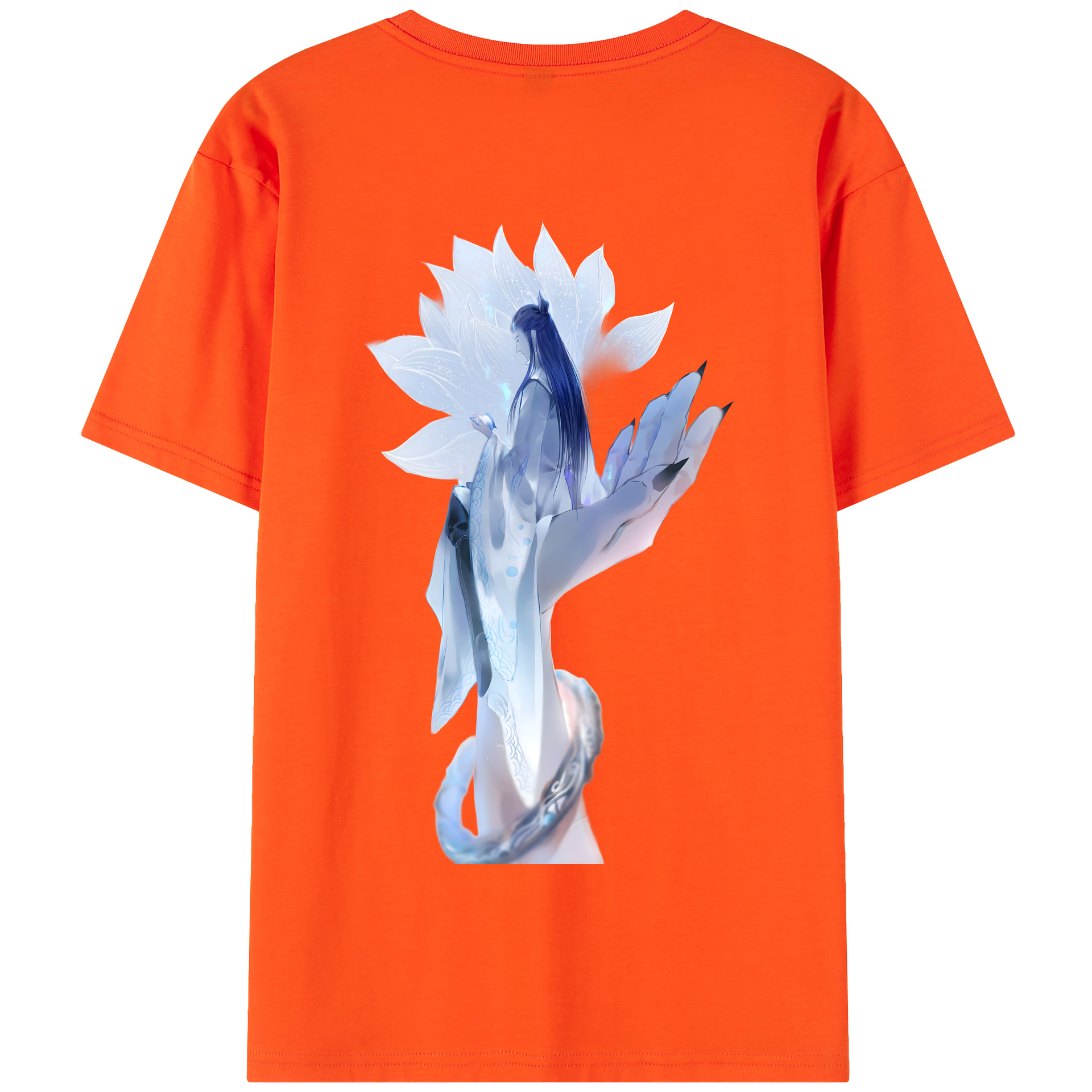（画像用） Ne Zha 2 ナタ 魔童の大暴れ 綿100％半袖Tシャツ（背面プリント）
