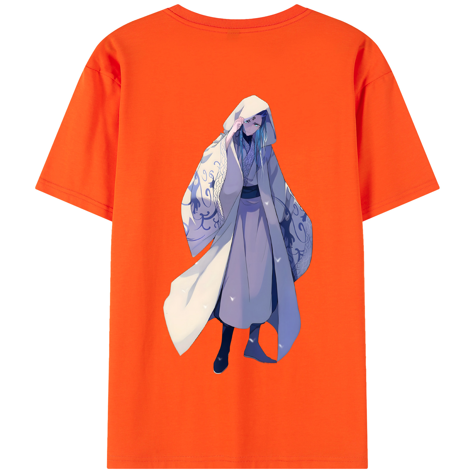 （画像用） Ne Zha 2 ナタ 魔童の大暴れ 綿100％半袖Tシャツ（背面プリント）