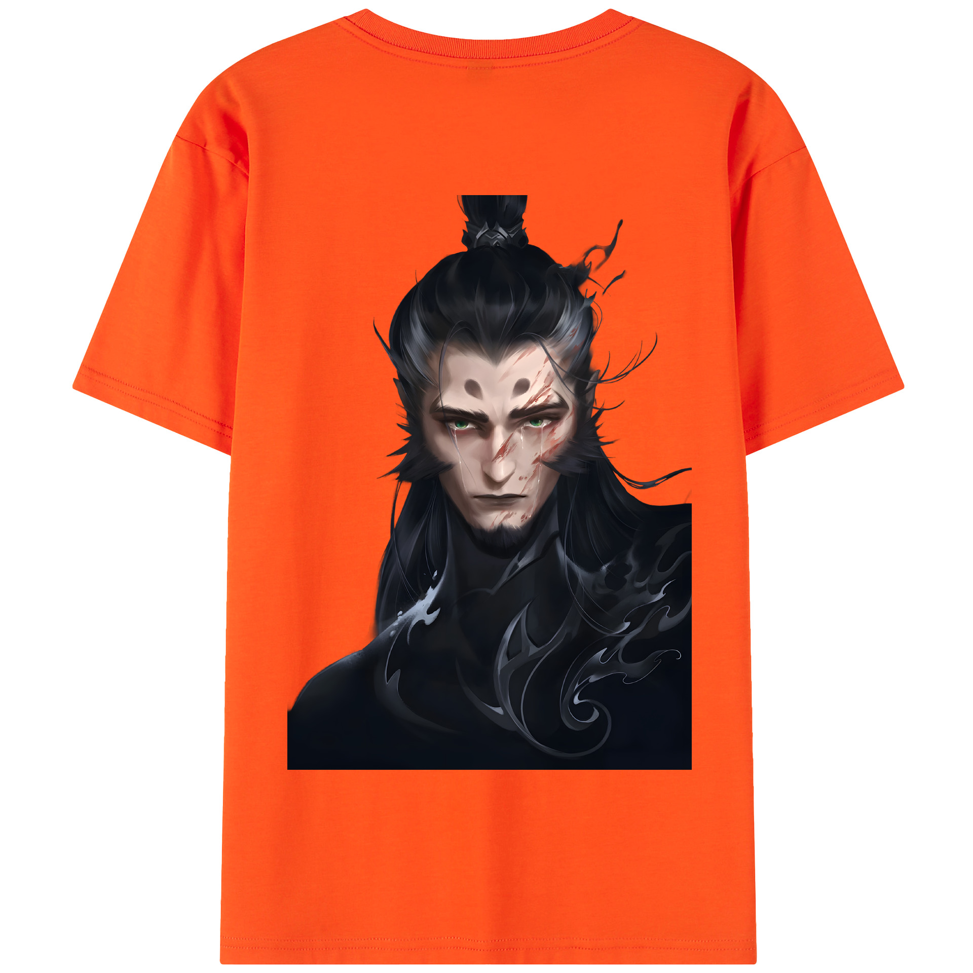（画像用） Ne Zha 2 ナタ 魔童の大暴れ 綿100％半袖Tシャツ（背面プリント）