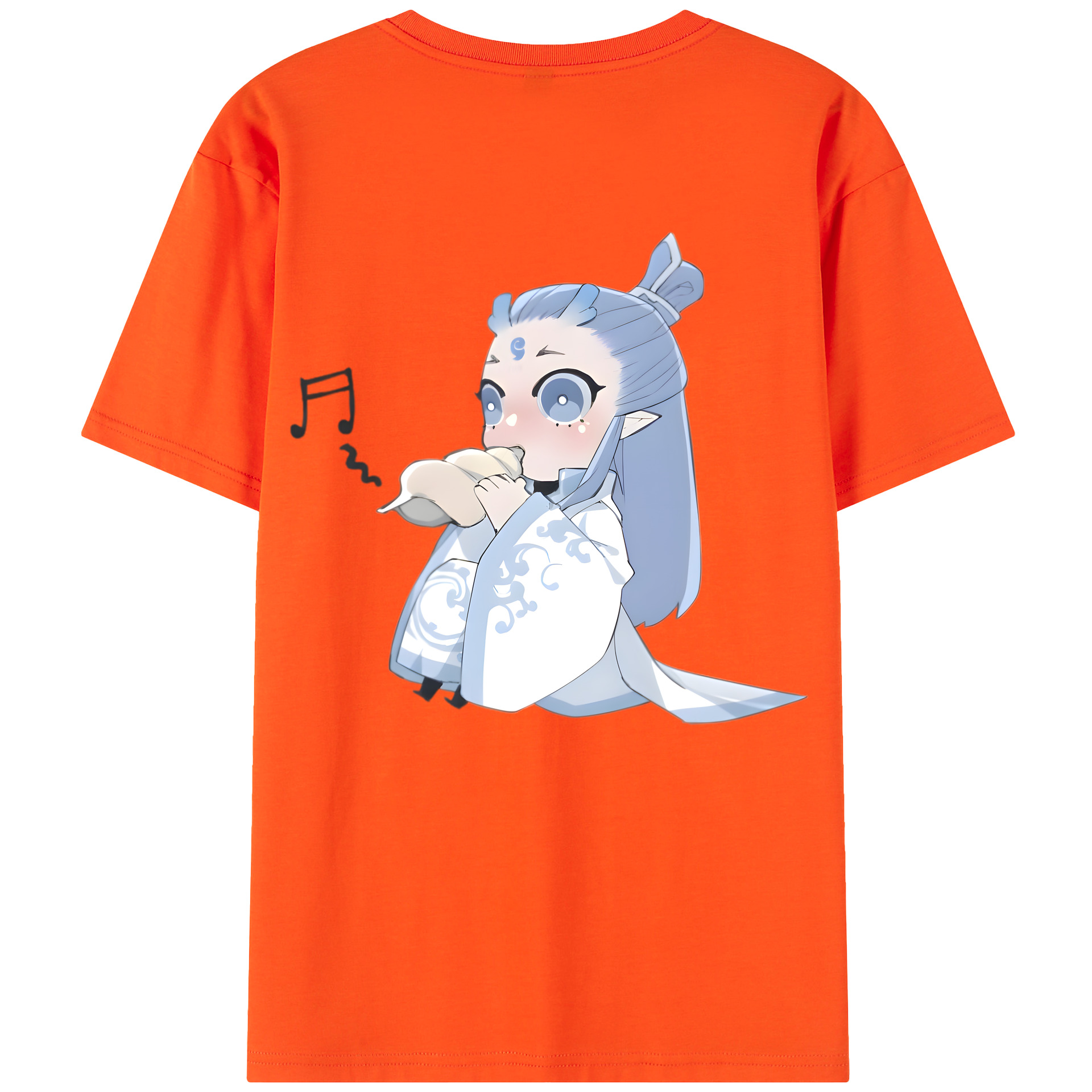 （画像用） Ne Zha 2 ナタ 魔童の大暴れ 綿100％半袖Tシャツ（背面プリント）