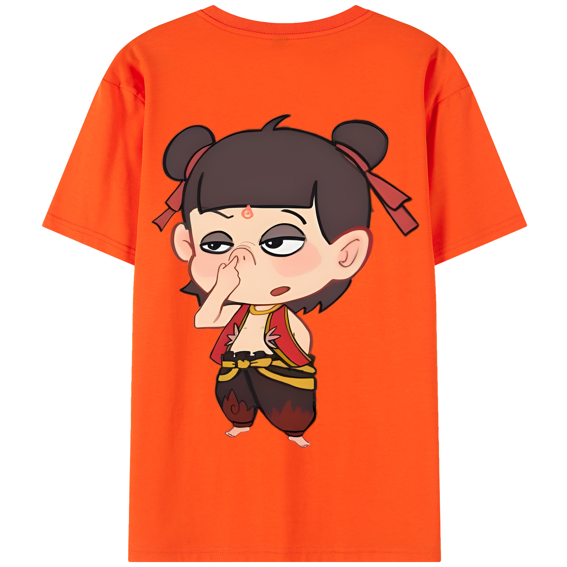 Ne Zha 2 ナタ 魔童の大暴れ 綿100％半袖Tシャツ（背面プリント）