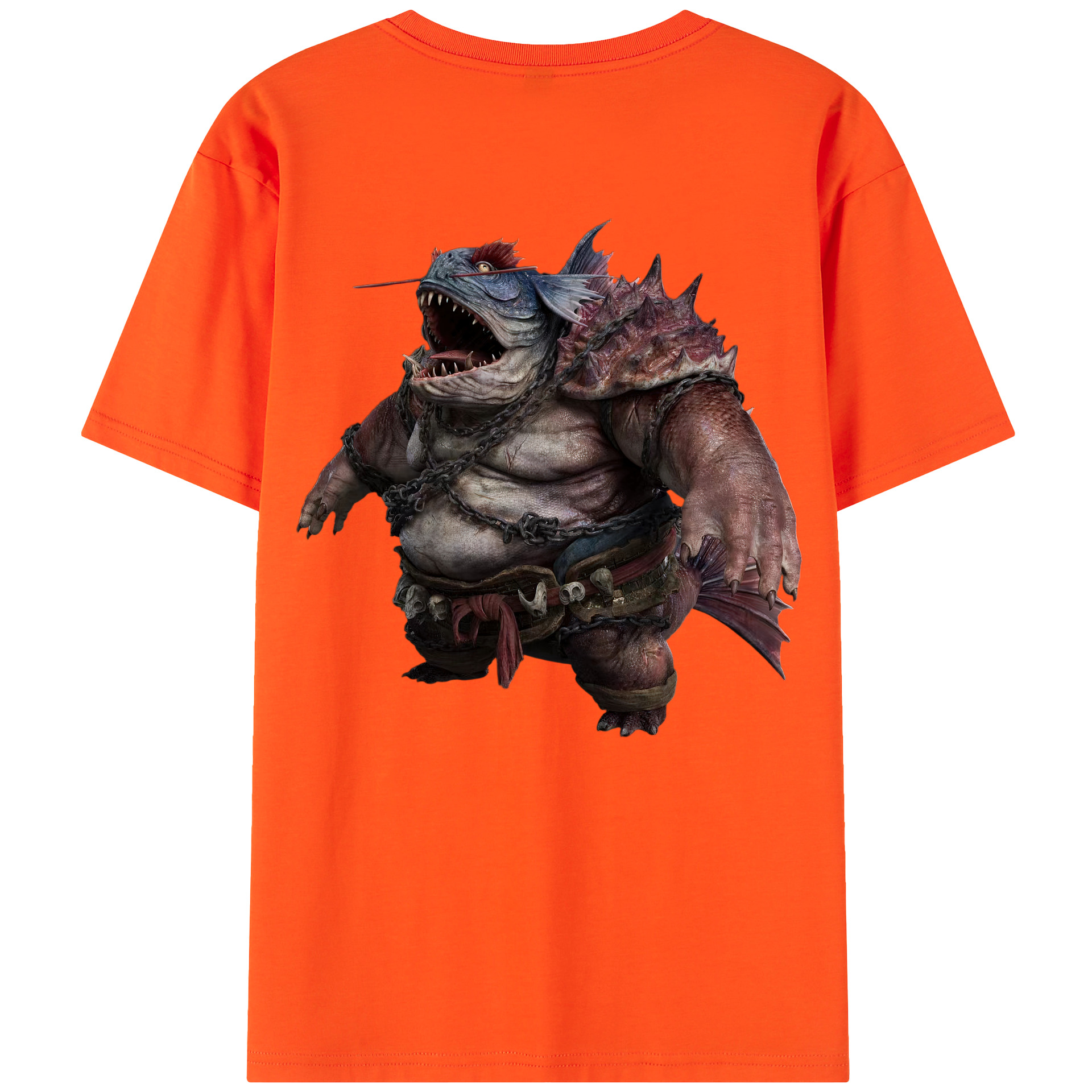 （画像用） Ne Zha 2 ナタ 魔童の大暴れ 綿100％半袖Tシャツ（背面プリント）
