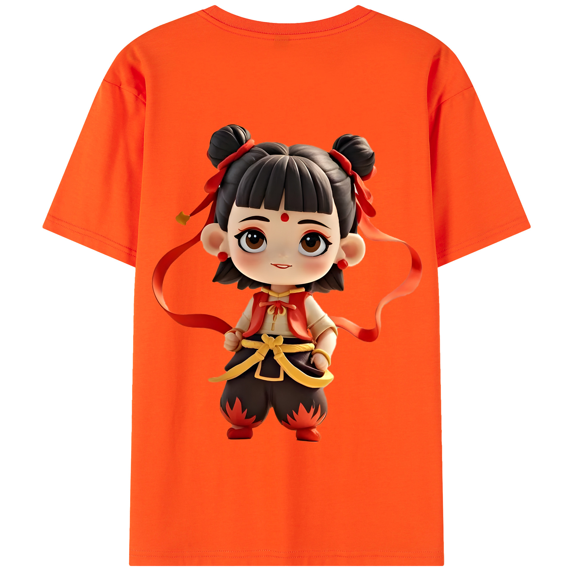 Ne Zha 2 ナタ 魔童の大暴れ 綿100％半袖Tシャツ（背面プリント）