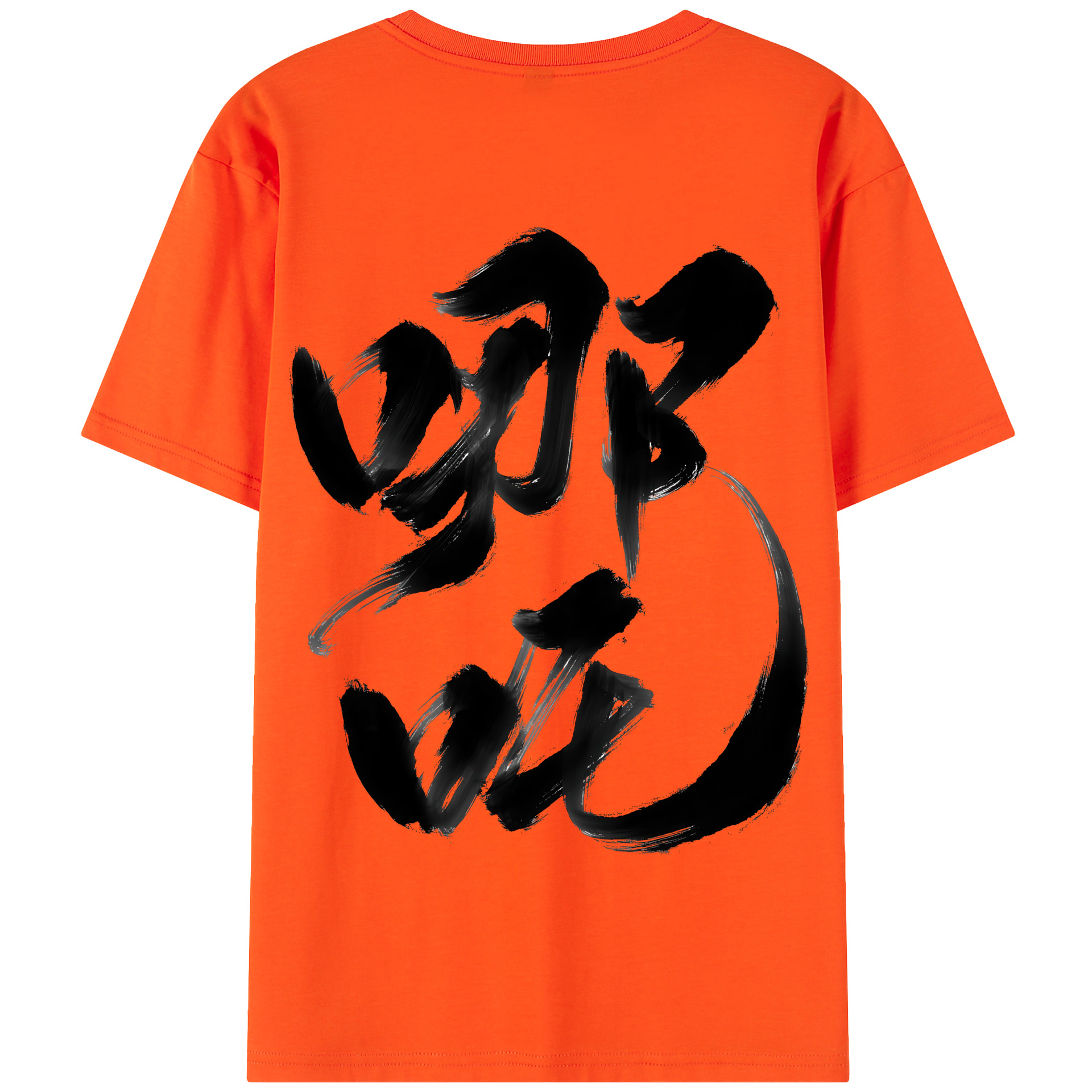 （画像用） Ne Zha 2 ナタ 魔童の大暴れ 綿100％半袖Tシャツ（背面プリント）
