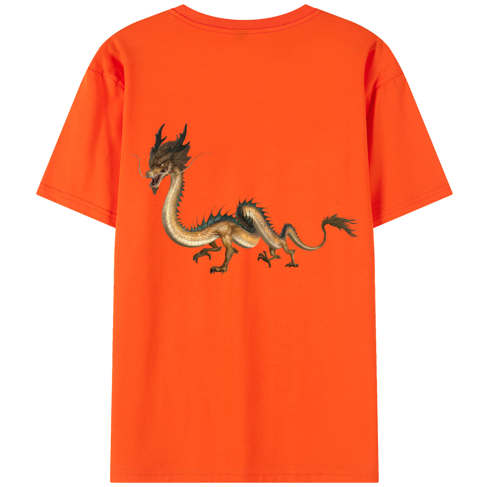 （画像用） Ne Zha 2 ナタ 魔童の大暴れ 綿100％半袖Tシャツ（背面プリント）